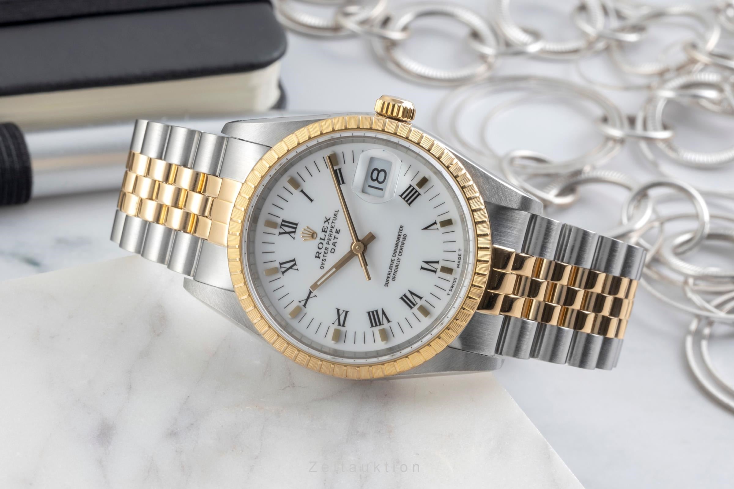 Rolex Date steel / gold automatic men's watch 15223 LP: 15350EUR  [2604352]