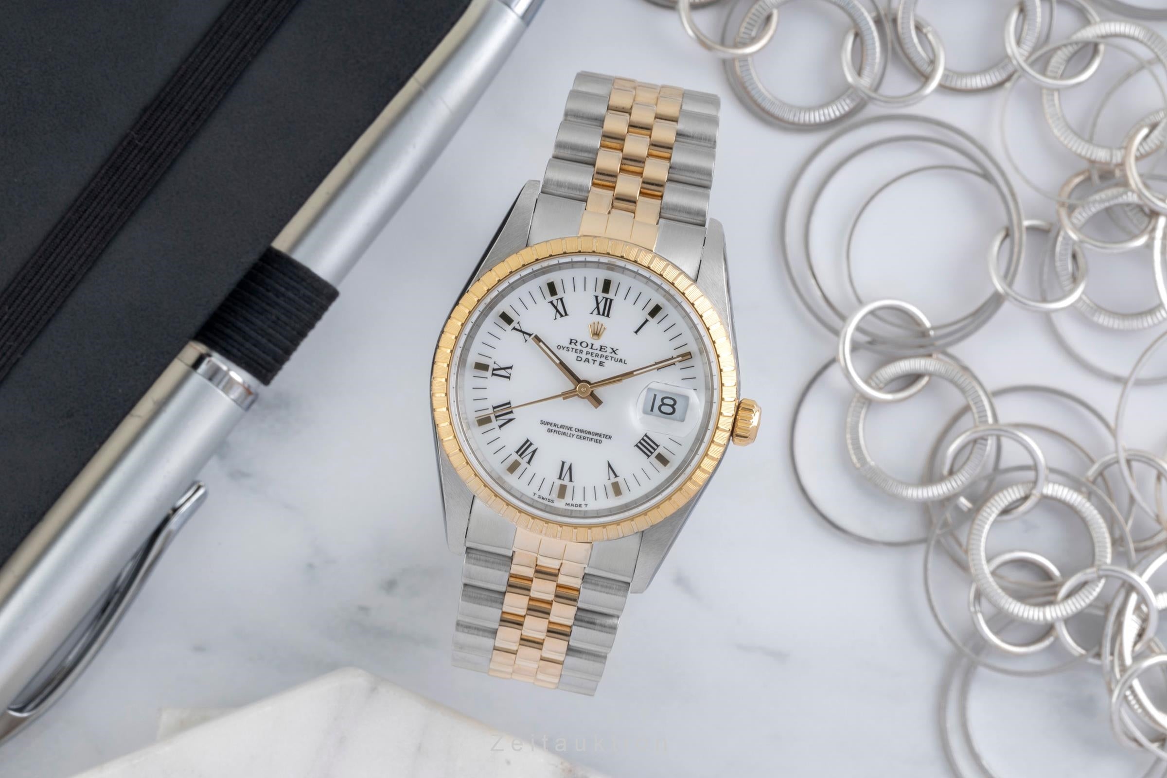 Rolex Date steel / gold automatic men's watch 15223 LP: 15350EUR  [2604352]