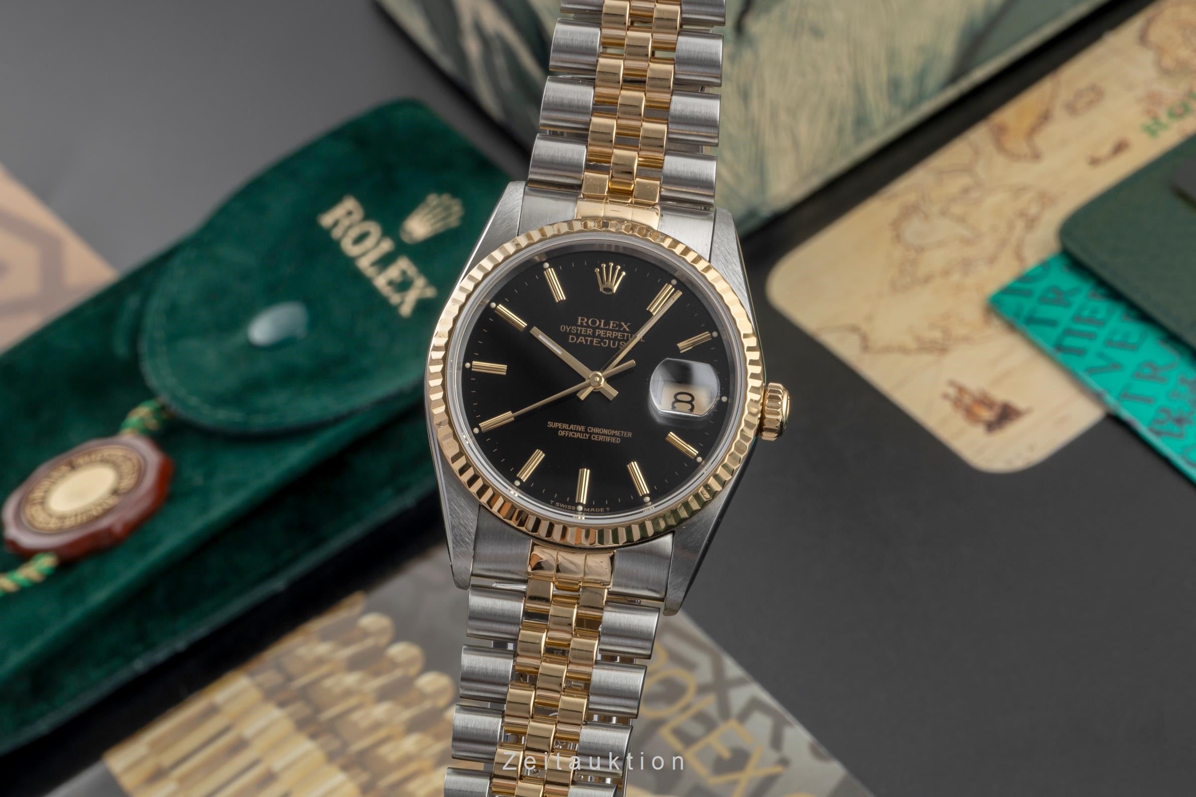 Rolex Datejust steel / gold automatic men's watch 16233 LP: 15350EUR  [2604353]