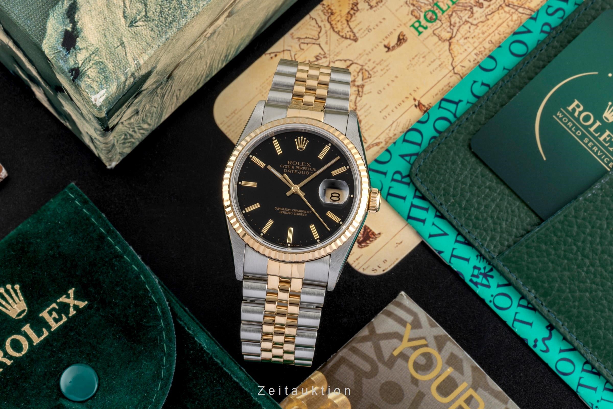 Rolex Datejust steel / gold automatic men's watch 16233 LP: 15350EUR  [2604353]