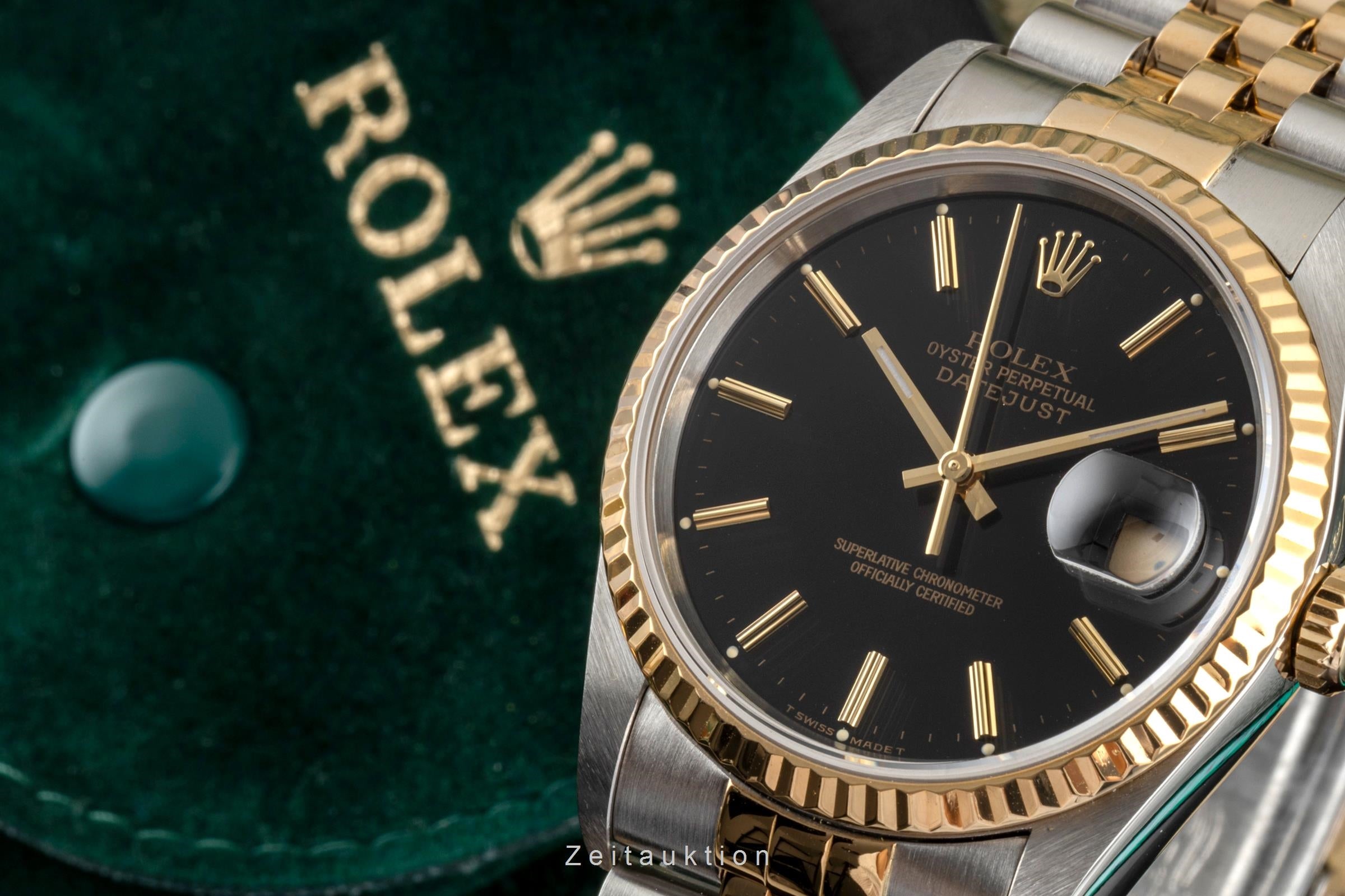 Rolex Datejust steel / gold automatic men's watch 16233 LP: 15350EUR  [2604353]