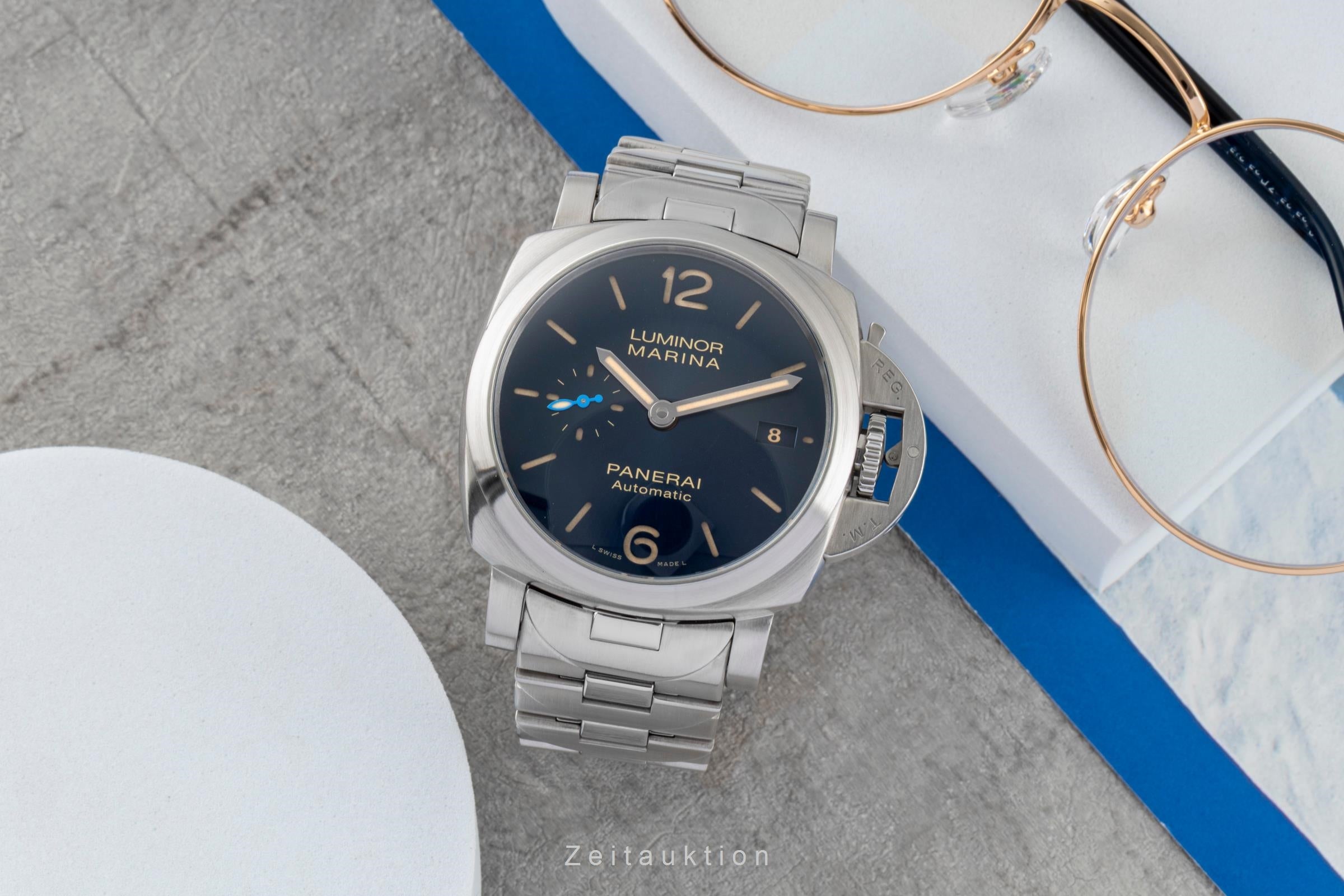 Panerai Luminor Marina steel automatic men's watch PAM01028 LP: 10200EUR  [2604355]
