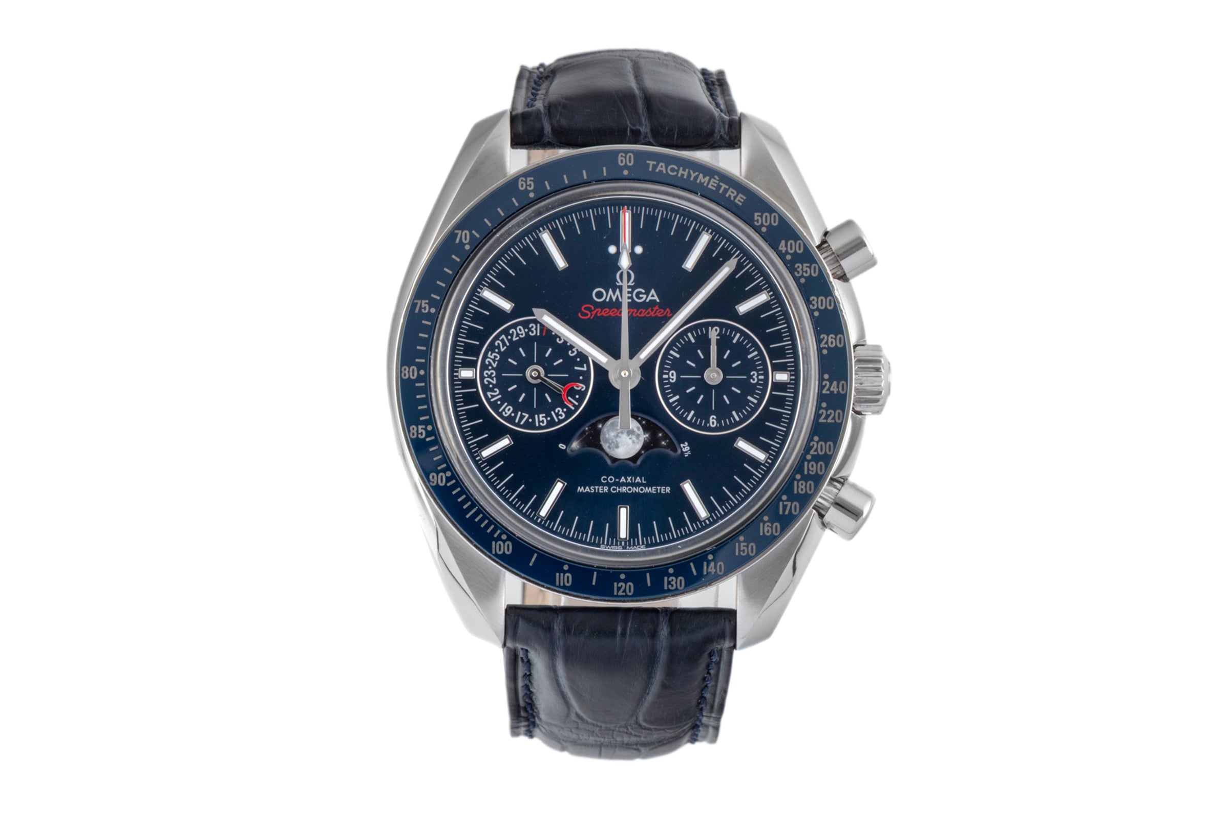 Omega Speedmaster Mondphase Chronograph Co-Axial 304.33.44.52.03.001 B&P  [2604360]