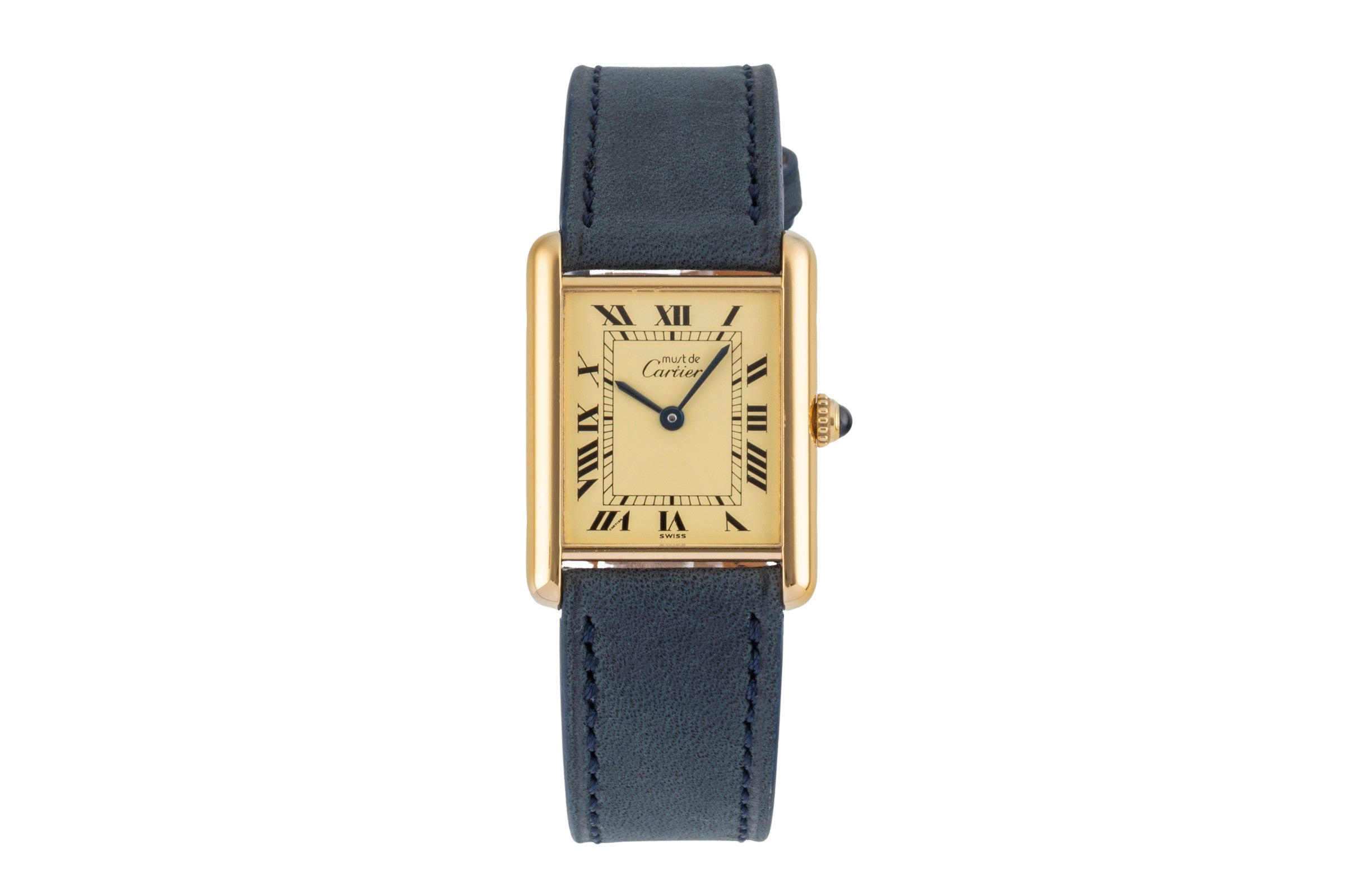 Cartier Tank silver-gilt quartz women's watch W1002753  [2604366]