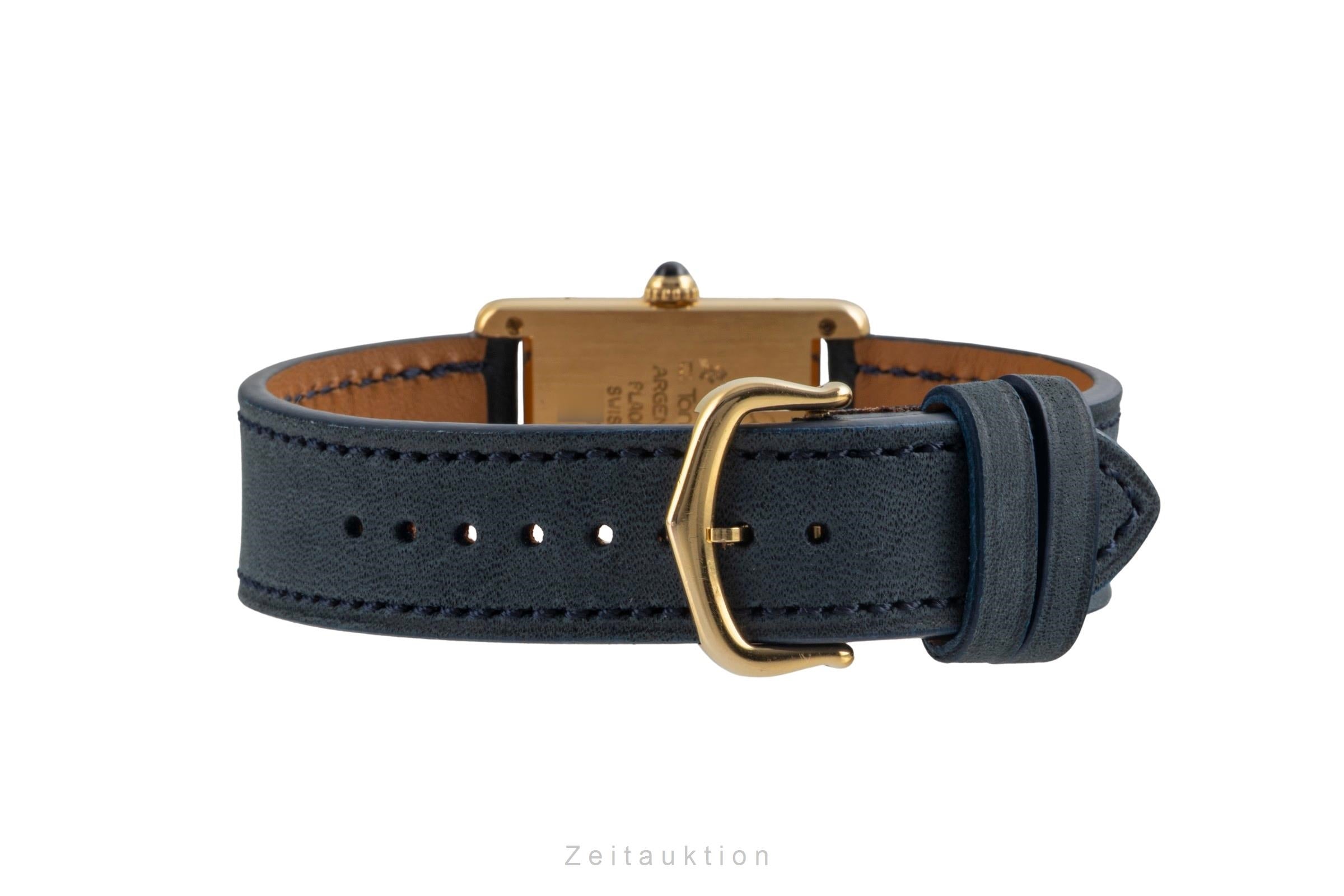 Cartier Tank Vermeil LM Silber vergoldet Quarz Ref. W1002753 590005 B&P 1996 [2604366]