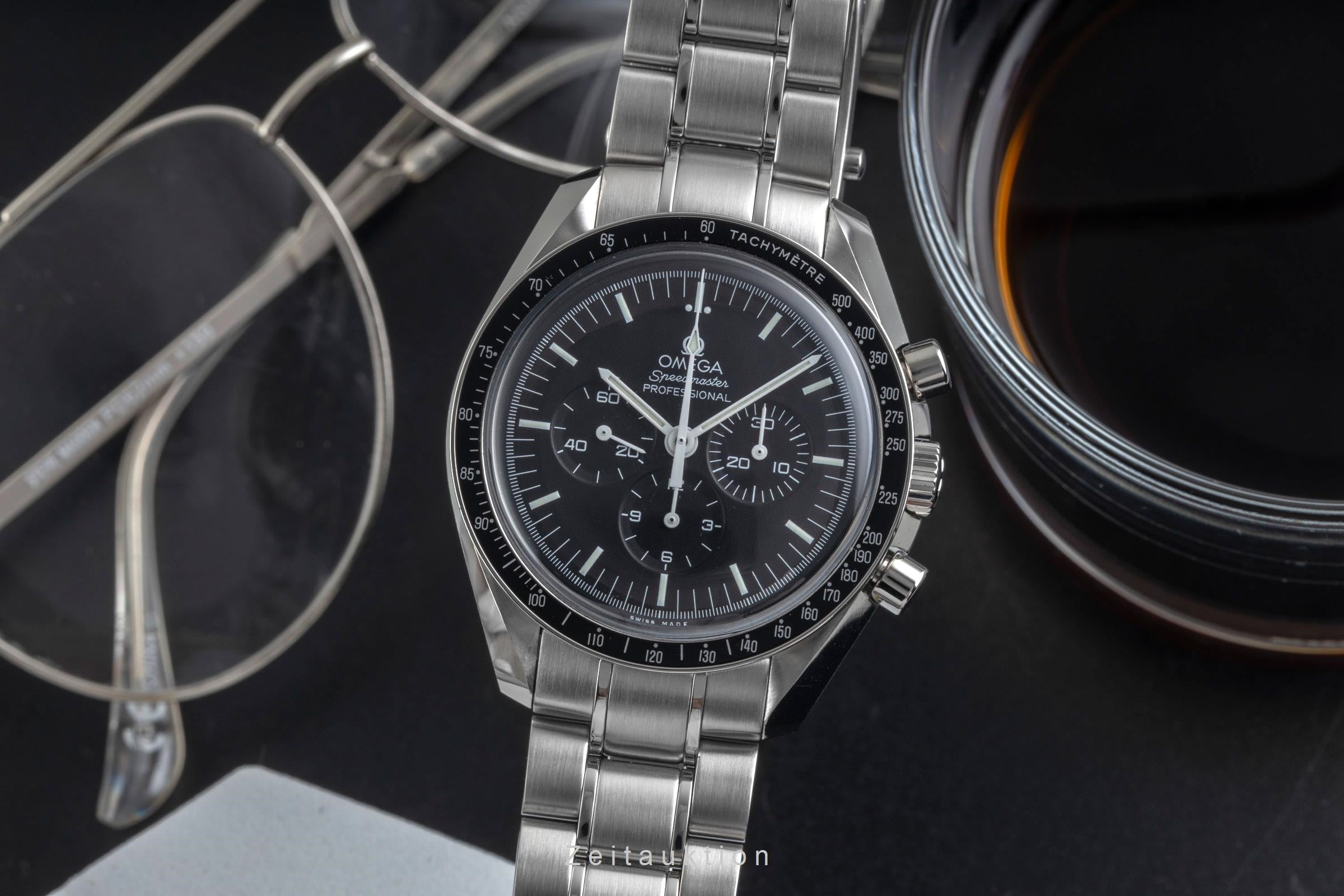 Omega Speedmaster Moonwatch Stahl Handaufzug Ref. 311.30.42.30.01.005 Papiere  [2604367]