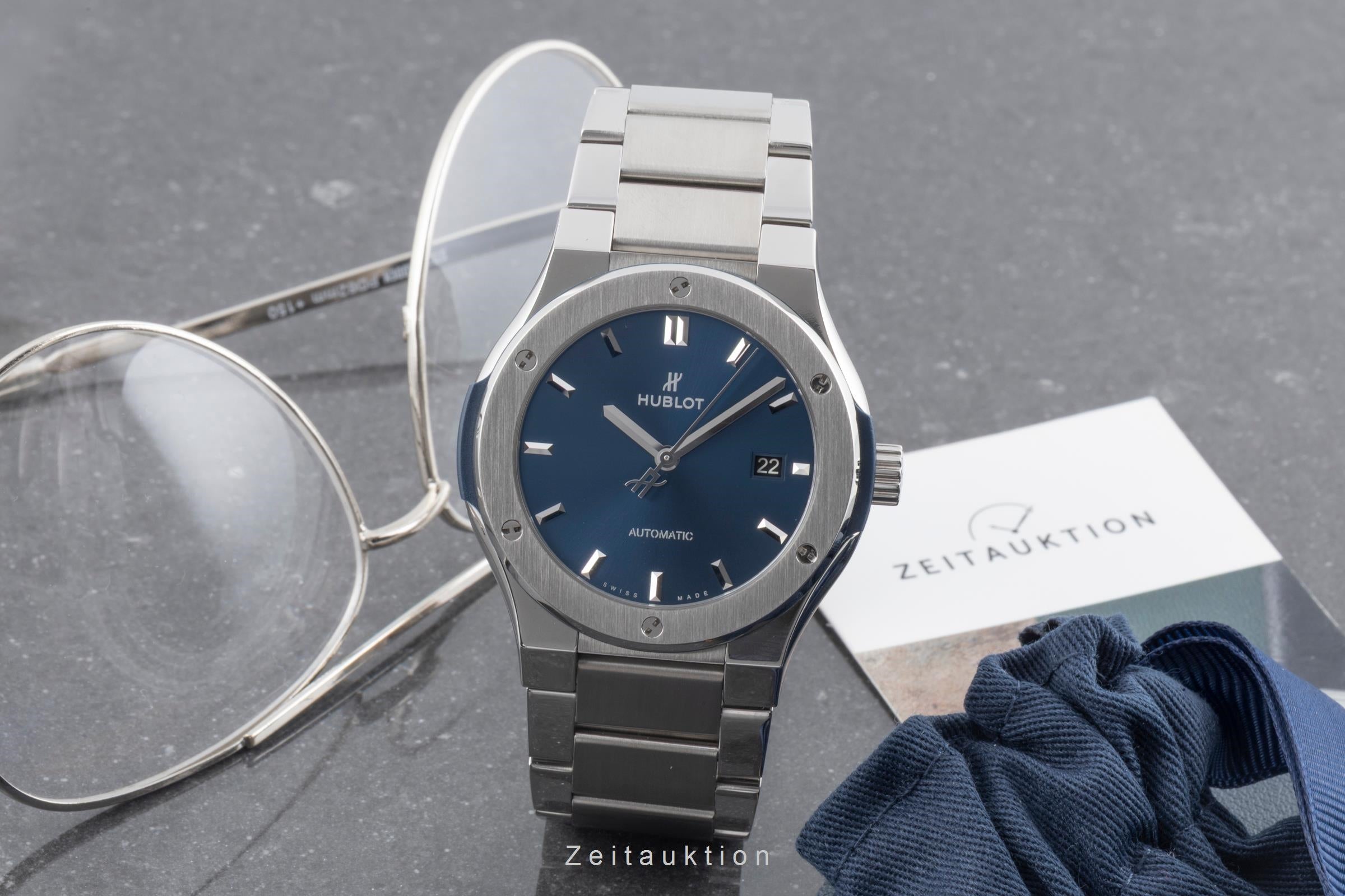 Hublot Classic Fusion titanium automatic men's watch 548.NX.7170.NX LP: 8500EUR  [2604369]