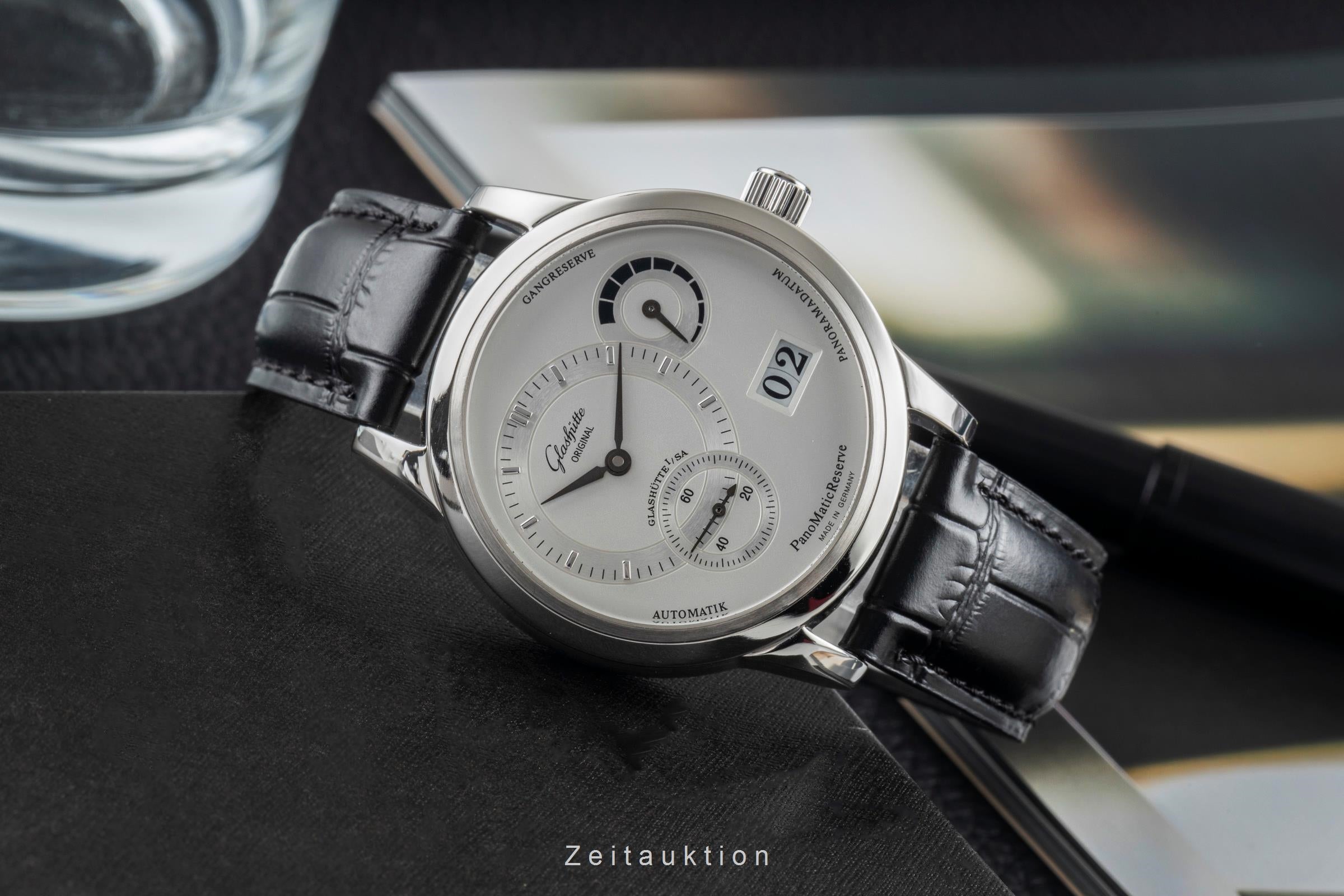Glashütte PanoMaticReserve acciaio automatismo orologio da uomo 90-03-02-02-04  [2604372]
