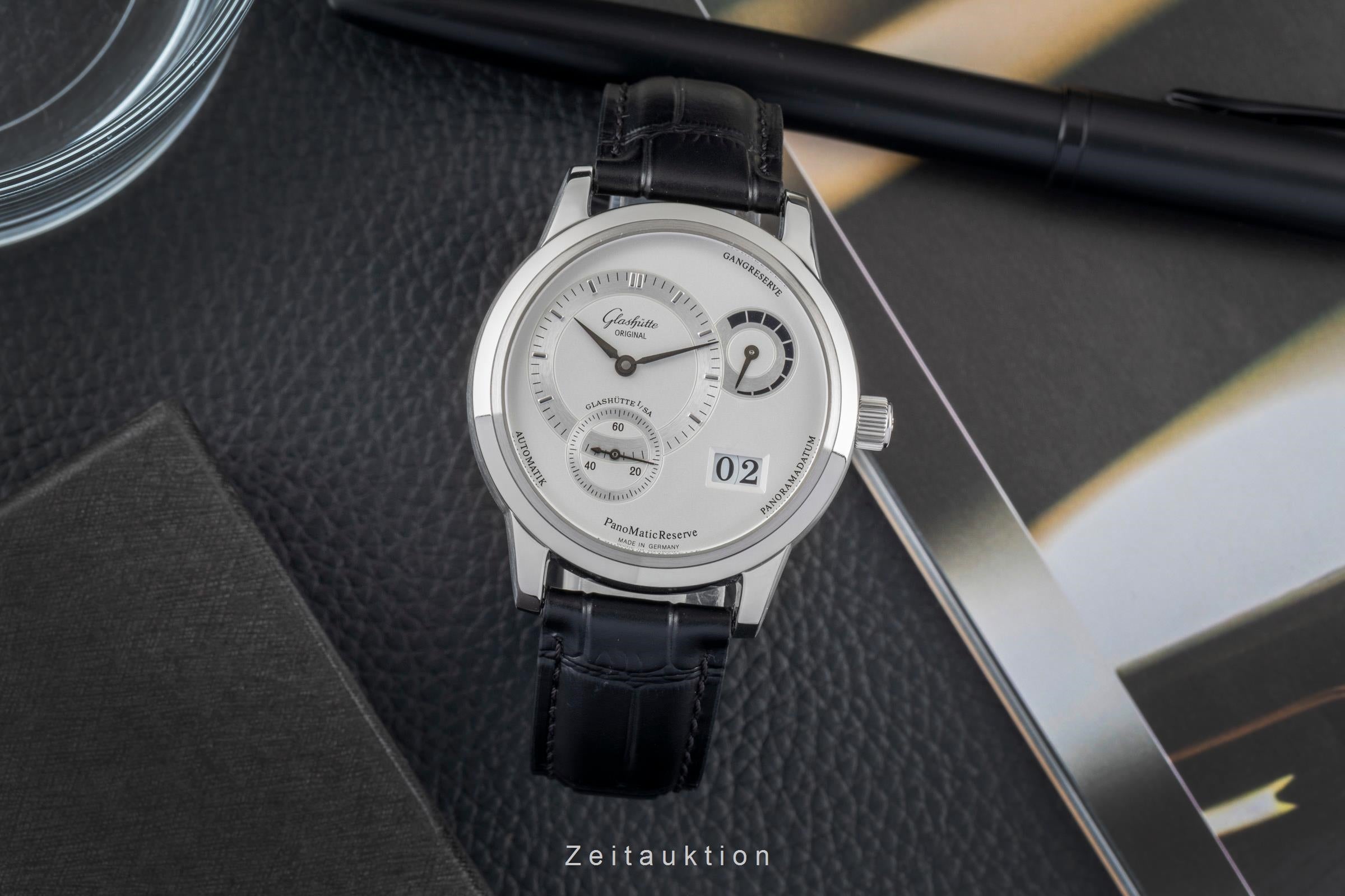 Glashütte PanoMaticReserve acciaio automatismo orologio da uomo 90-03-02-02-04  [2604372]