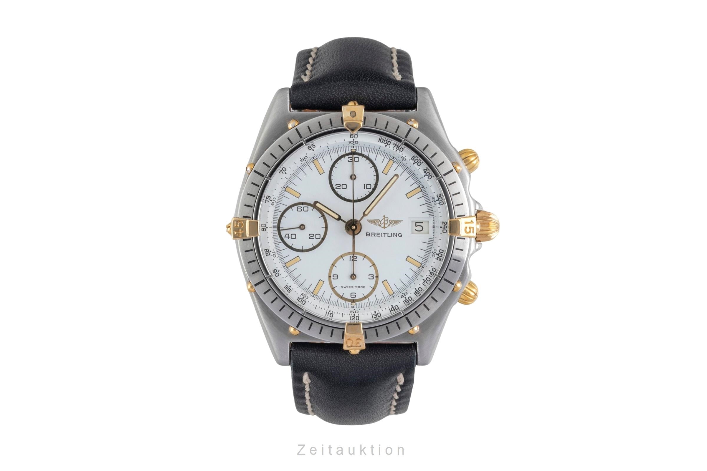 Breitling Chronomat chronograph gilt / steel automatic men's watch 81.950  [2604374]