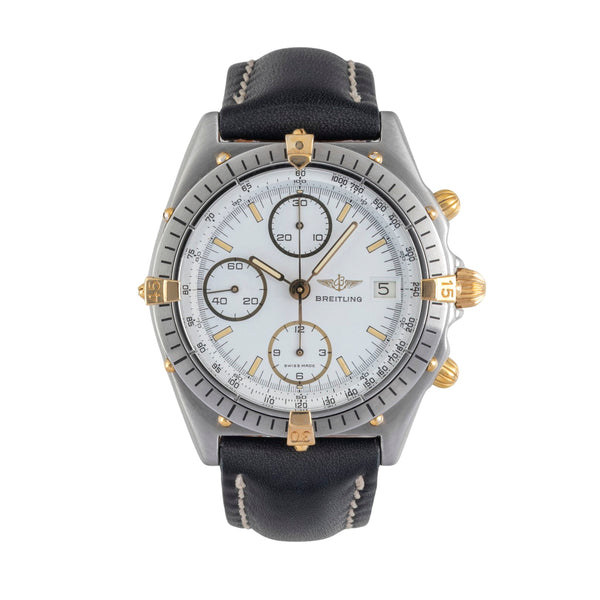 Breitling Chronomat chronograph gilt / steel automatic men's watch 81.950  [2604374]