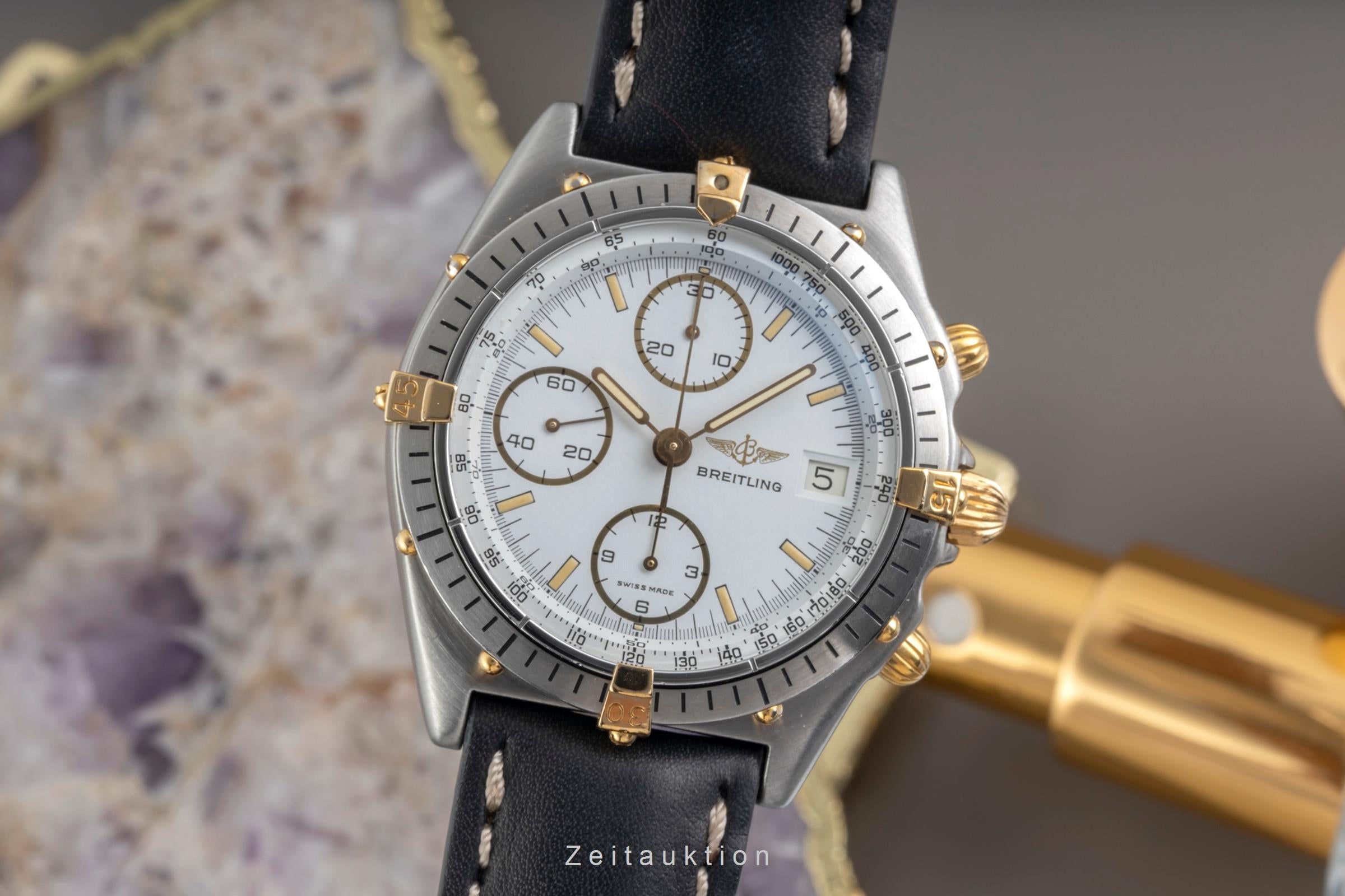 Breitling Chronomat chronograph gilt / steel automatic men's watch 81.950  [2604374]
