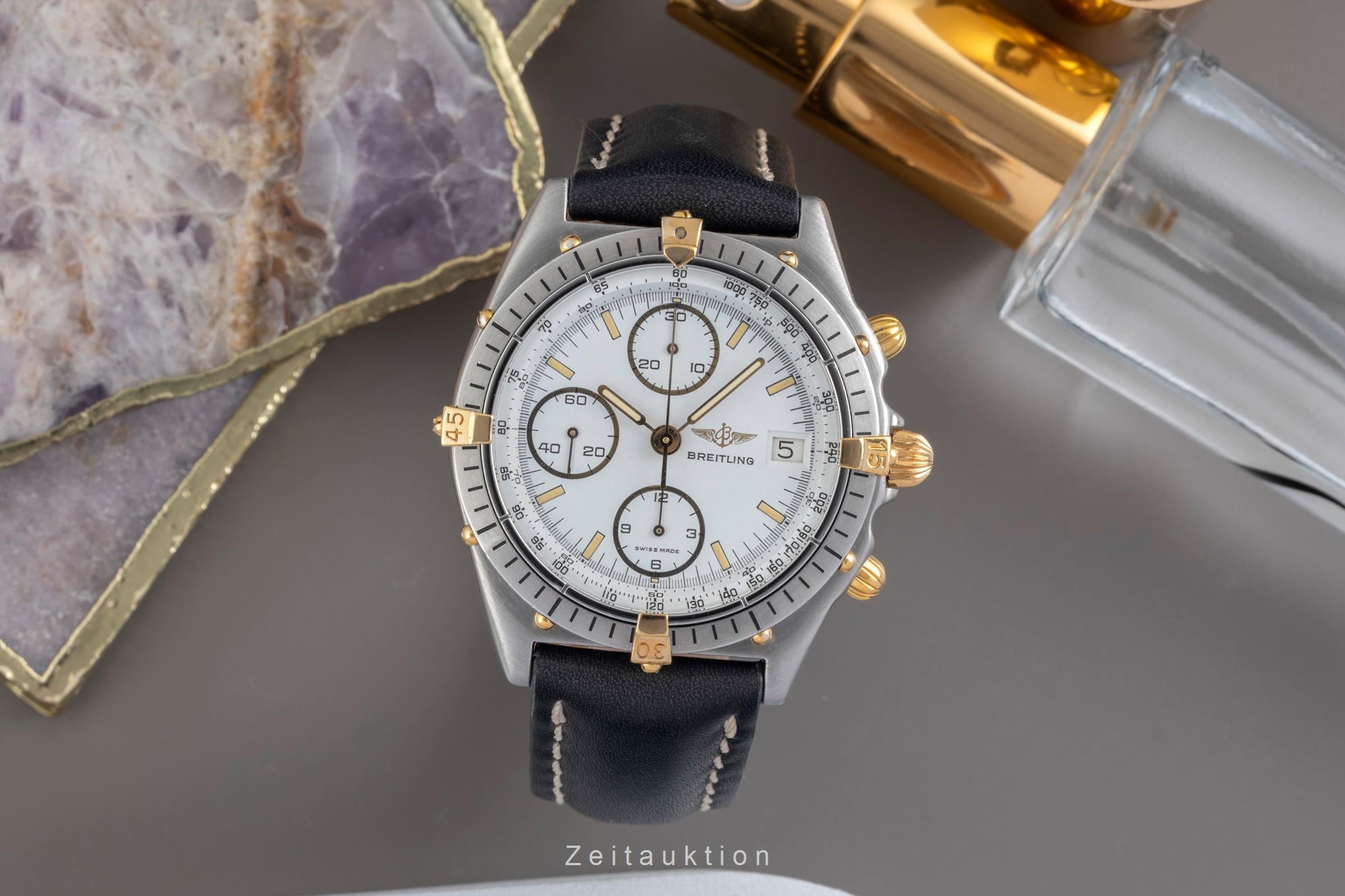 Breitling Chronomat chronograph gilt / steel automatic men's watch 81.950  [2604374]
