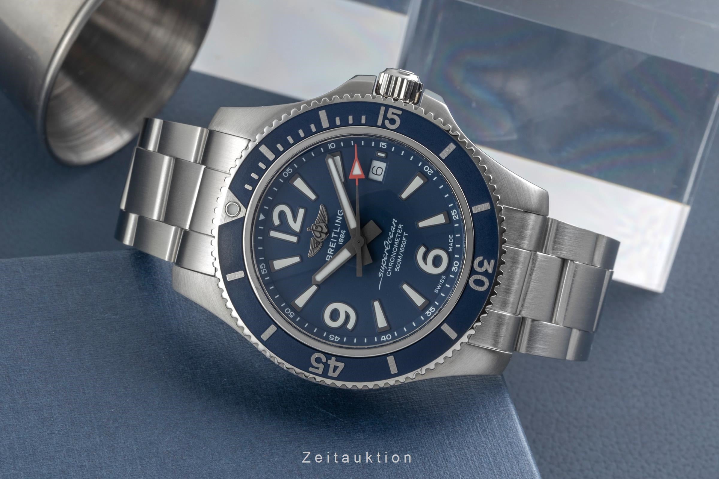 Breitling Superocean steel automatic men's watch A17366D81C1A1 LP: 4650EUR  [2604375]