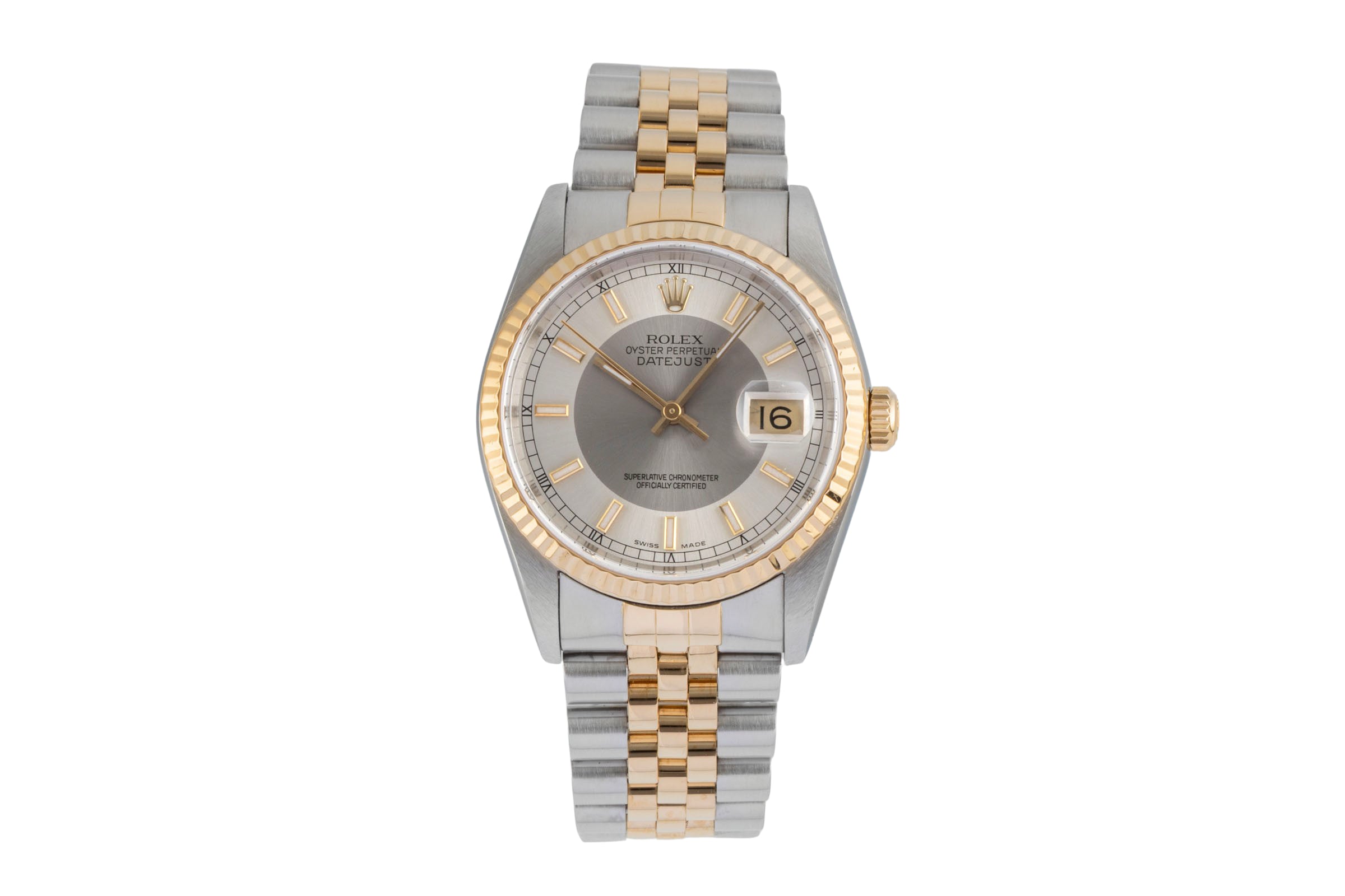 Rolex Datejust steel / gold automatic men's watch 16233 LP: 15350EUR  [2604377]