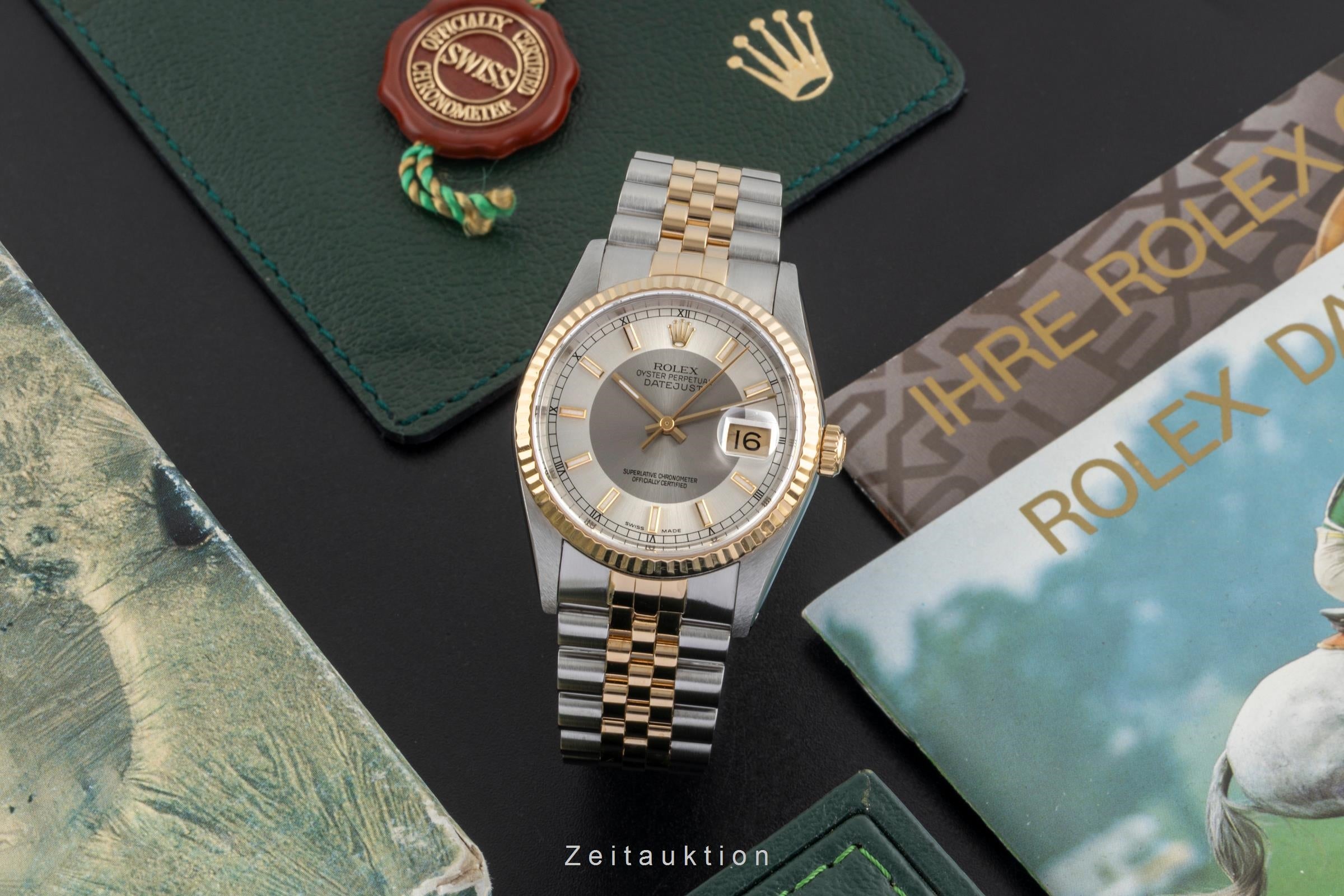 Rolex Datejust acier / or  automatique montre pour hommes 16233 LP: 15350EUR  [2604377]
