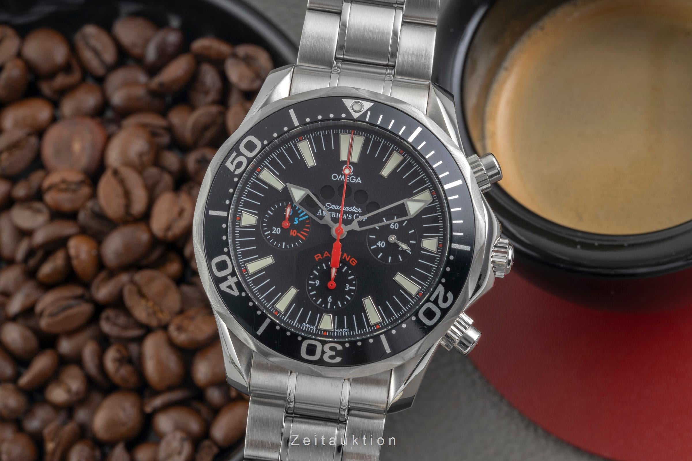 Omega Seamaster chronographe acier automatique montre pour hommes 2569.50.00  [2604381]