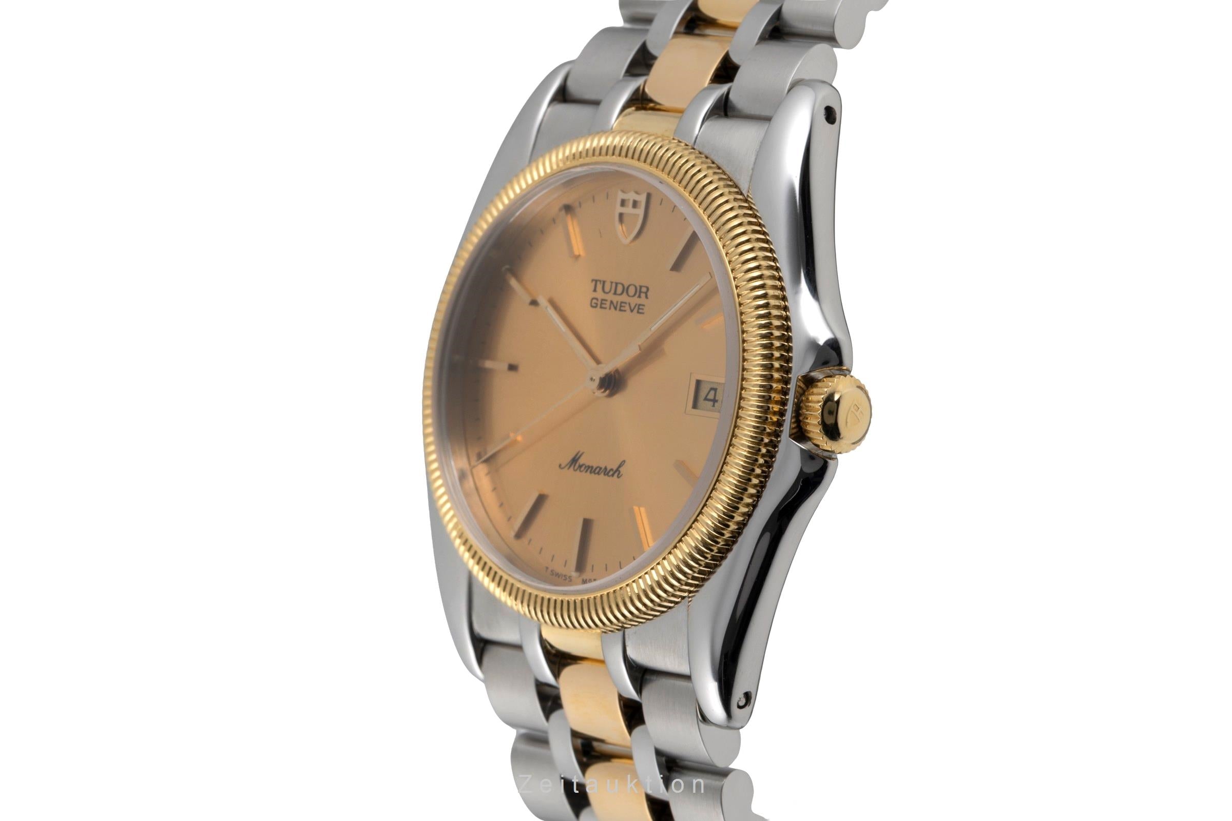 Tudor Monarch gilt / steel quartz men's watch 15633  [2604384]