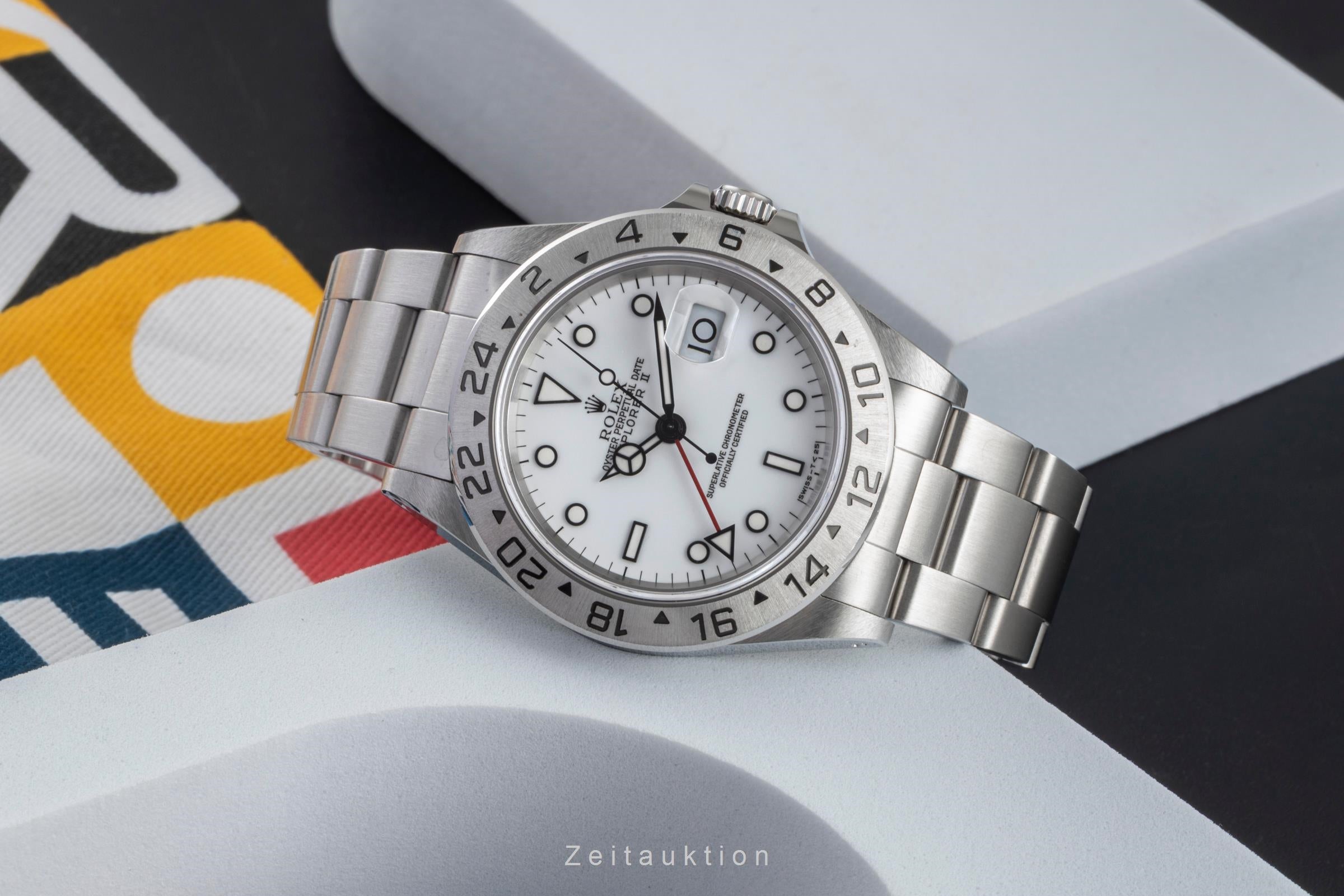 Rolex Explorer II acciaio automatismo orologio da uomo 16570  [2604385]