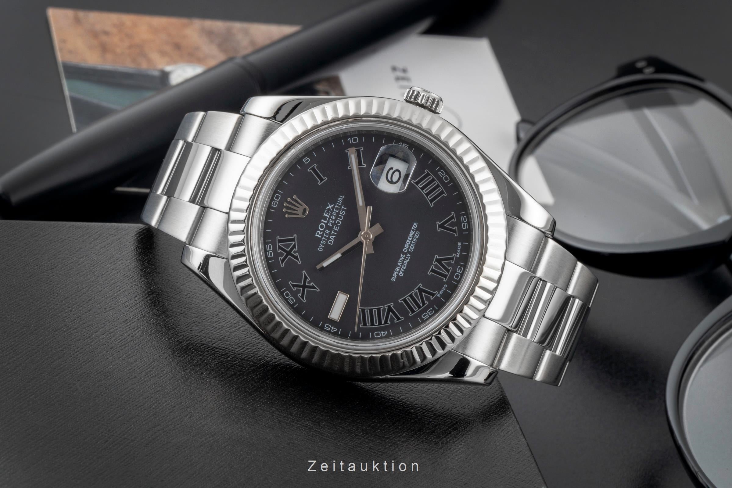 Rolex Datejust acero / oro blanco automático reloj para caballeros 116334  [2604386]
