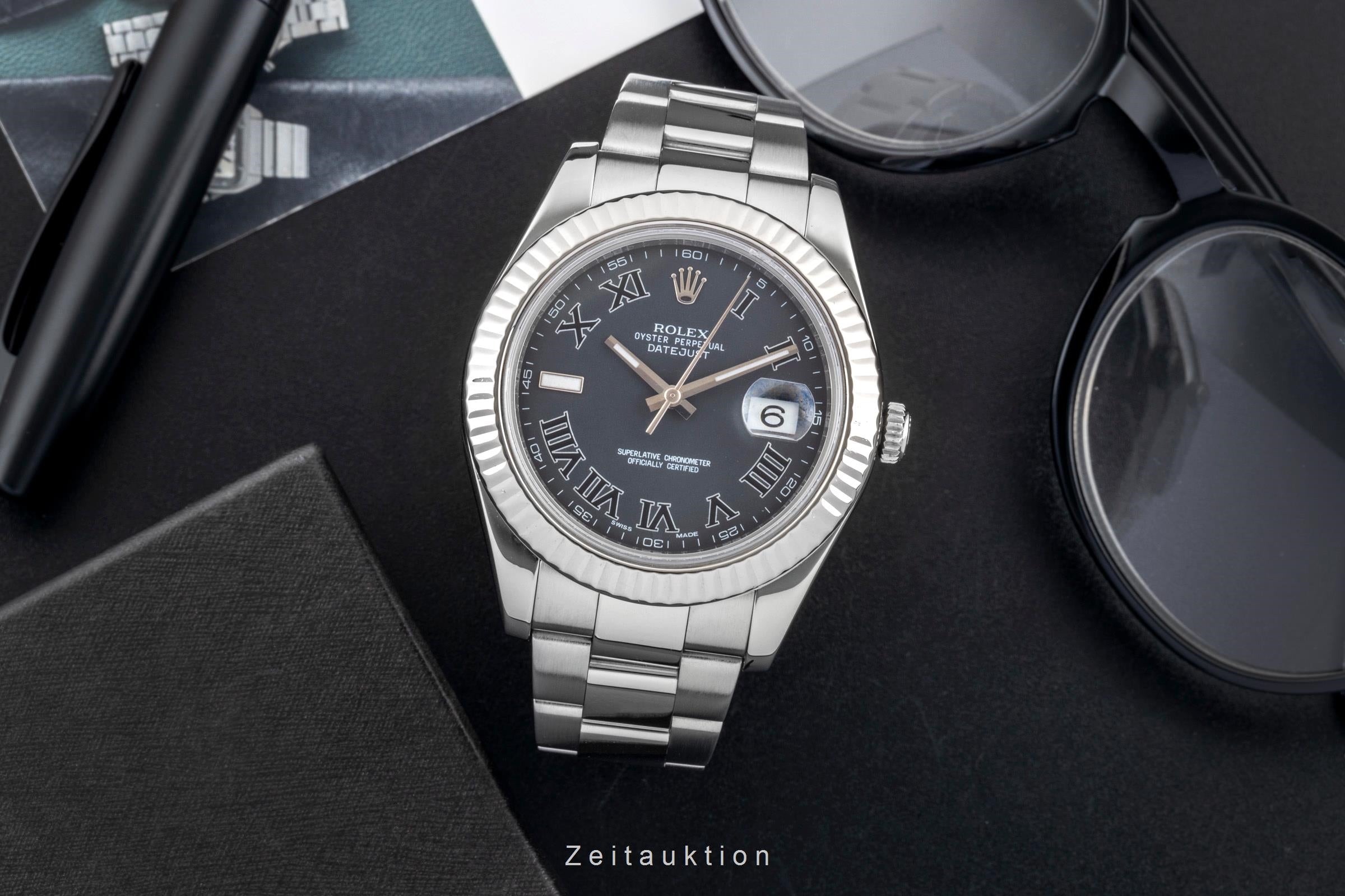 Rolex Datejust acero / oro blanco automático reloj para caballeros 116334  [2604386]