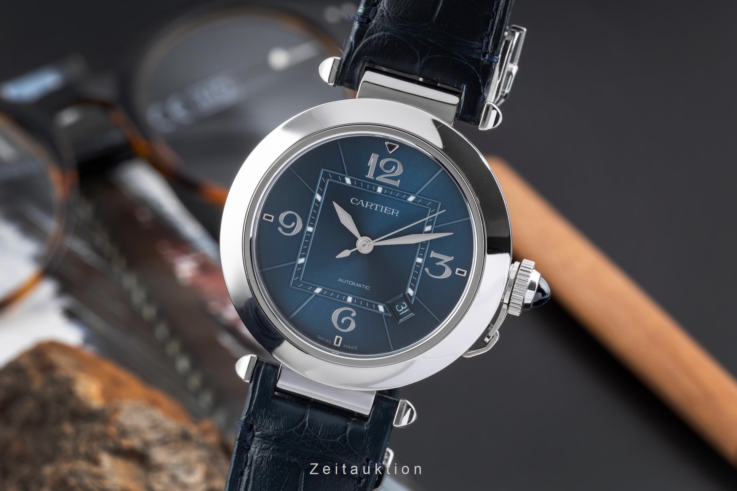Cartier Pasha acier automatique montre pour hommes WSPA0038  [2604387]