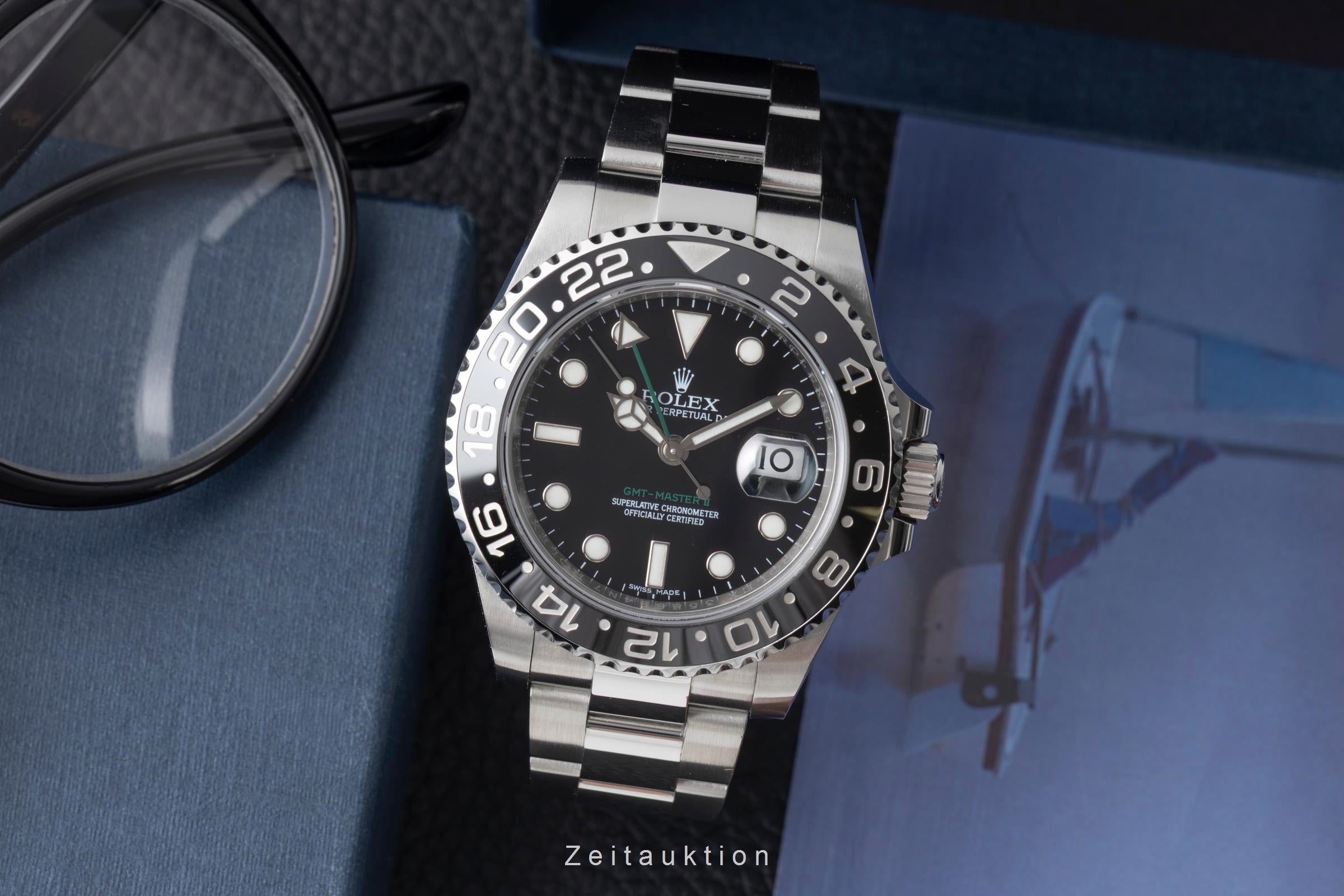 Rolex GMT-Master II acero automático reloj para caballeros 116710LN  [2604388]