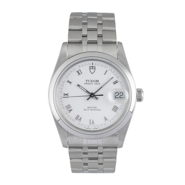 Tudor Prince Date acero automático reloj para caballeros 74000N  [2604390]