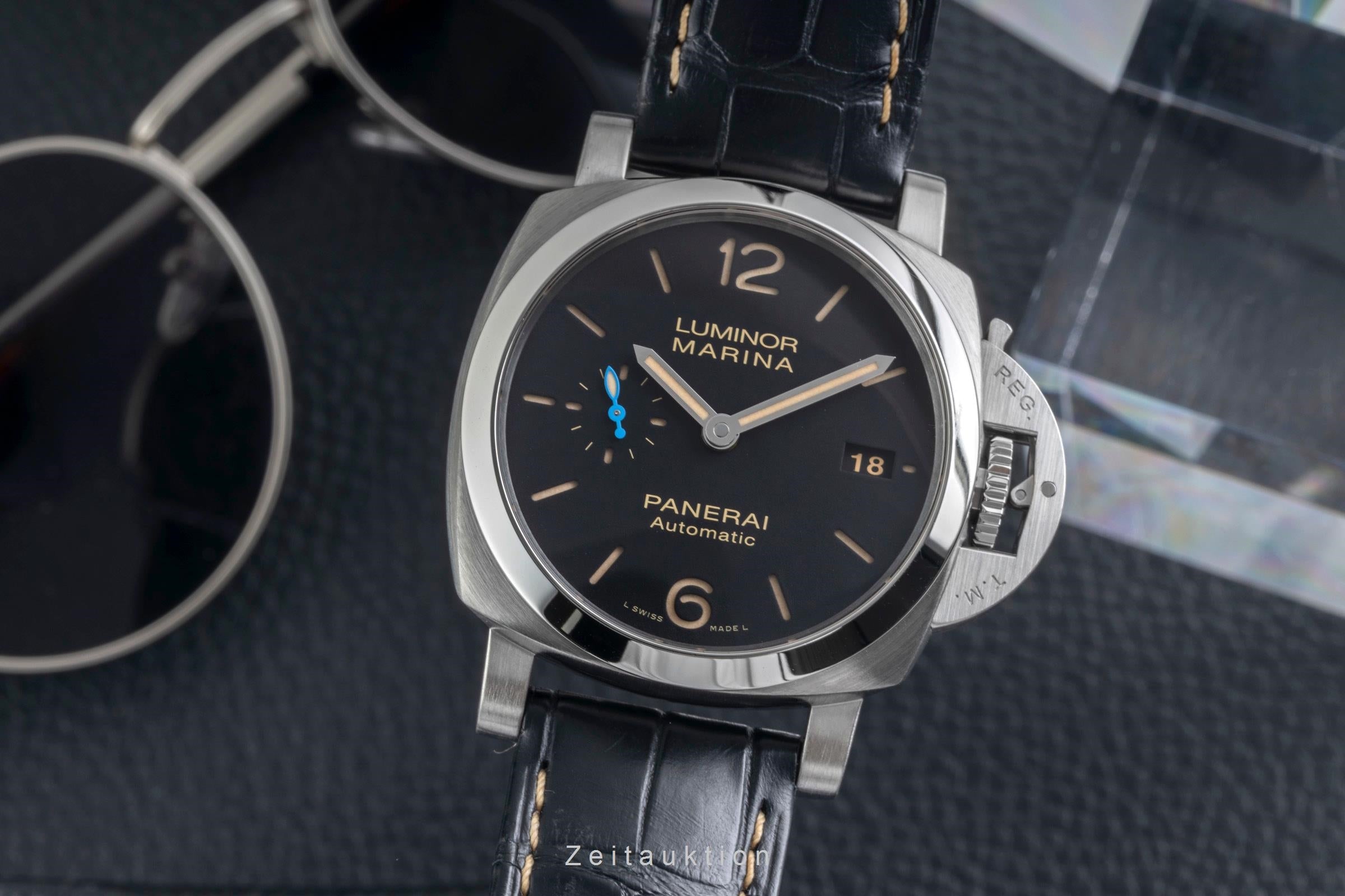 Panerai Luminor Marina acier automatique montre pour hommes PAM01392  [2604394]