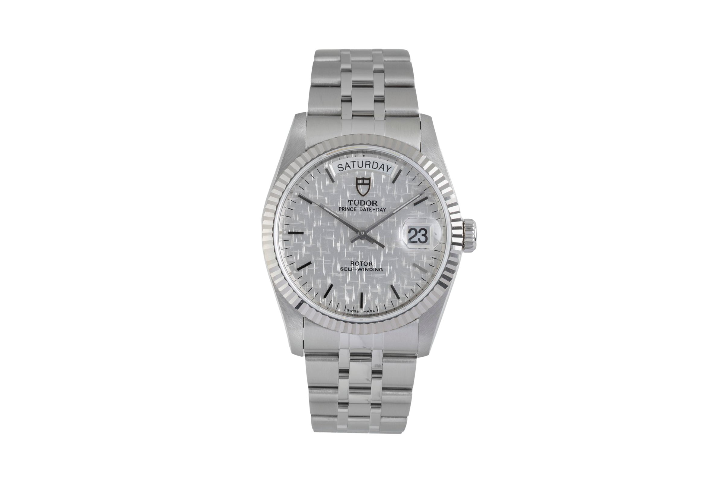 Tudor Date-Day steel / white gold automatic men's watch 76214  [2604407]