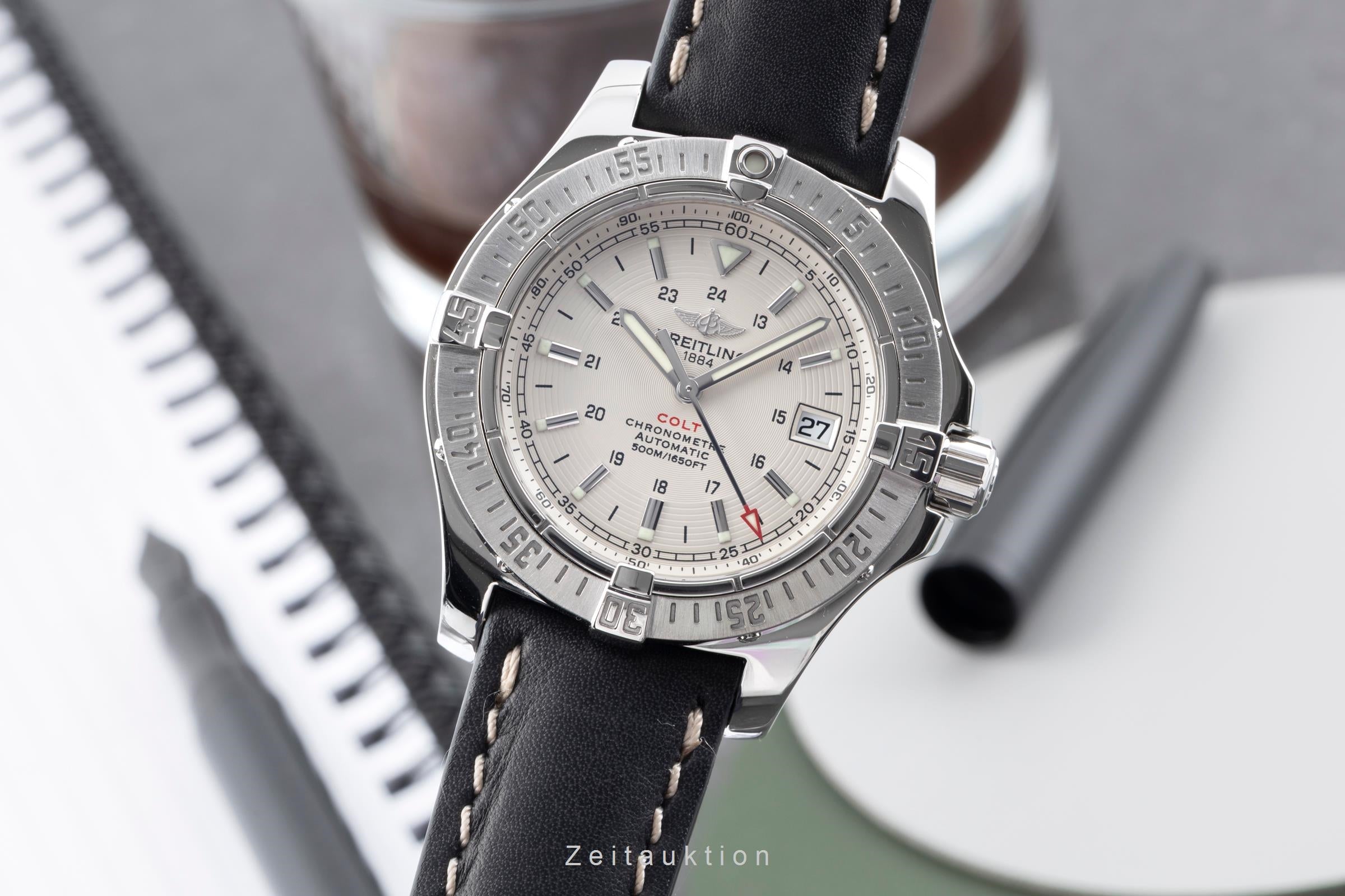 Breitling Colt acero automático reloj para caballeros A17380  [2604408]