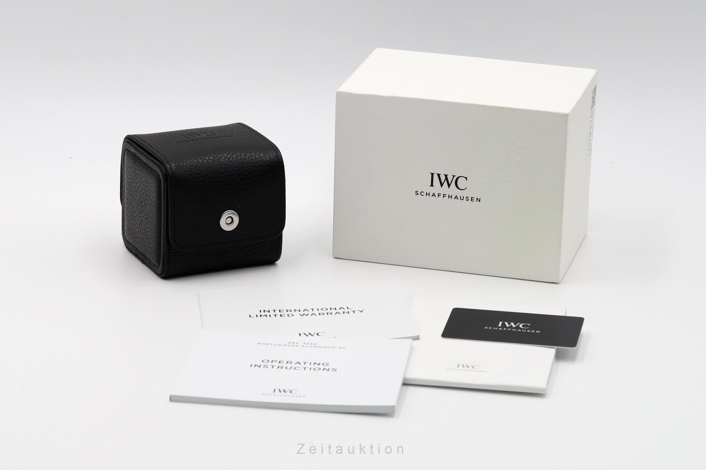 IWC Portugieser acier automatique montre pour hommes IW358305 LP: 7700EUR  [2604410]