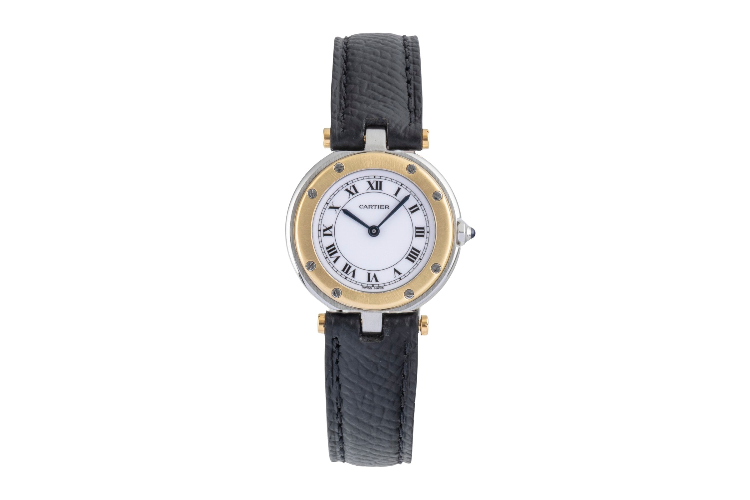 Cartier Santos Ronde steel / gold quartz women's watch 8191  [2604416]
