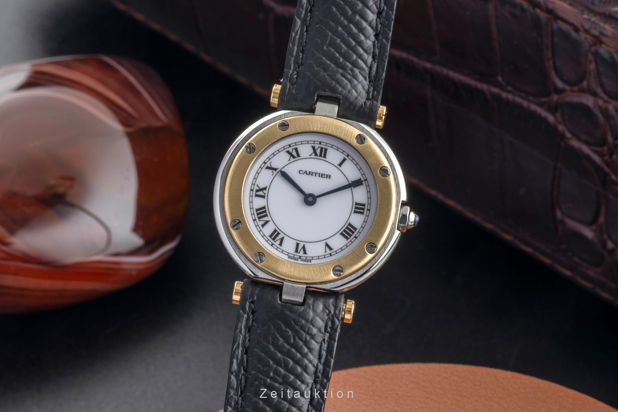 Cartier Santos Ronde Vendome Lady Stahl / Gold White Dial Damen Ref. 8191 [2604416]