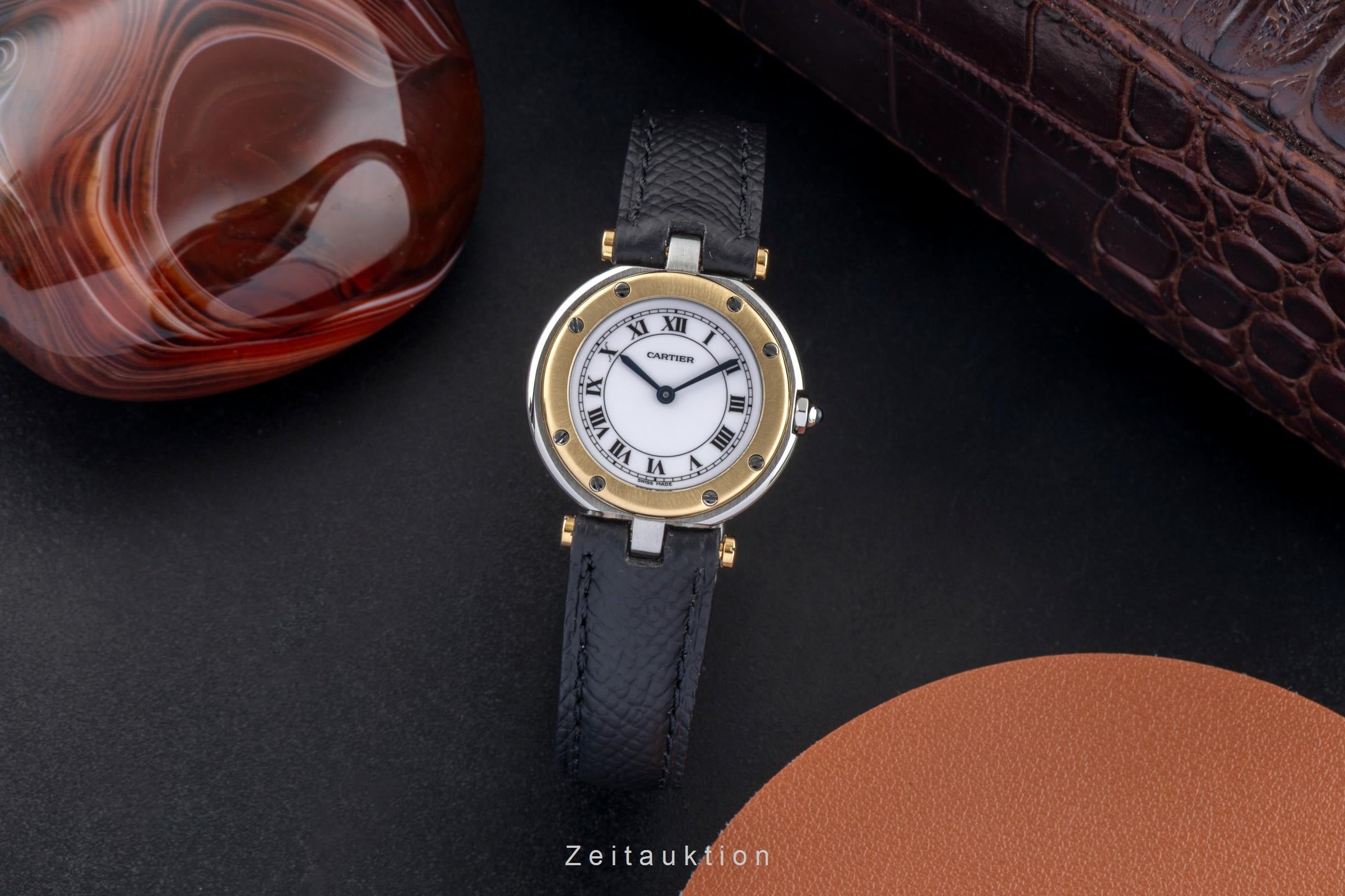 Cartier Santos Ronde Vendome Lady Stahl / Gold White Dial Damen Ref. 8191 [2604416]