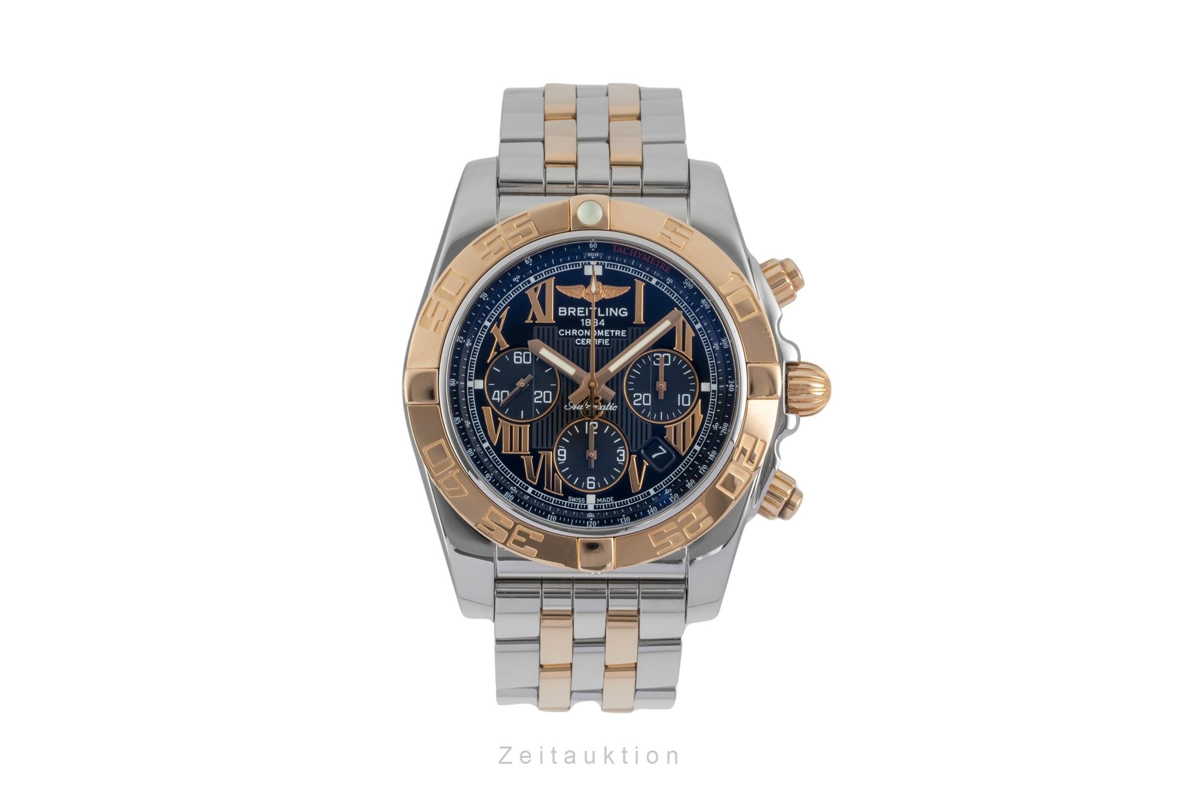 Breitling Chronomat 44 chronographe acier / or  automatique montre pour hommes CB011012/B957  [2604424]