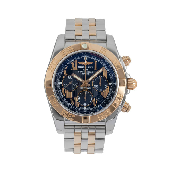 Breitling Chronomat 44 chronographe acier / or  automatique montre pour hommes CB011012/B957  [2604424]