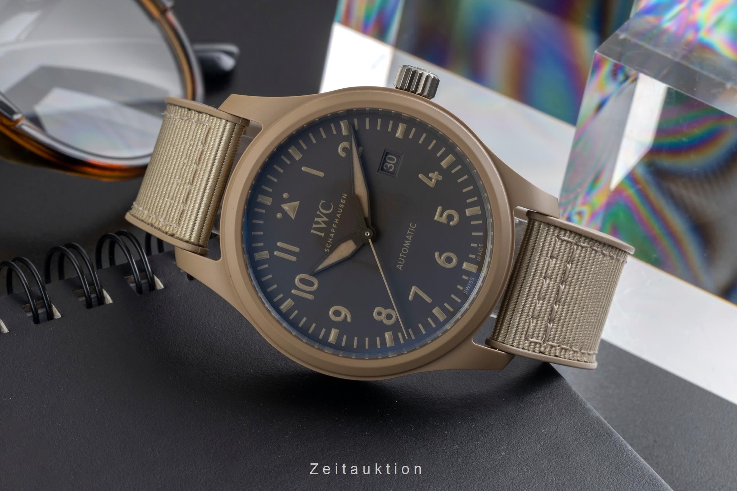 IWC Pilot ceramica / titanio automatismo orologio da uomo IW328106 LP: 9000EUR  [2604425]