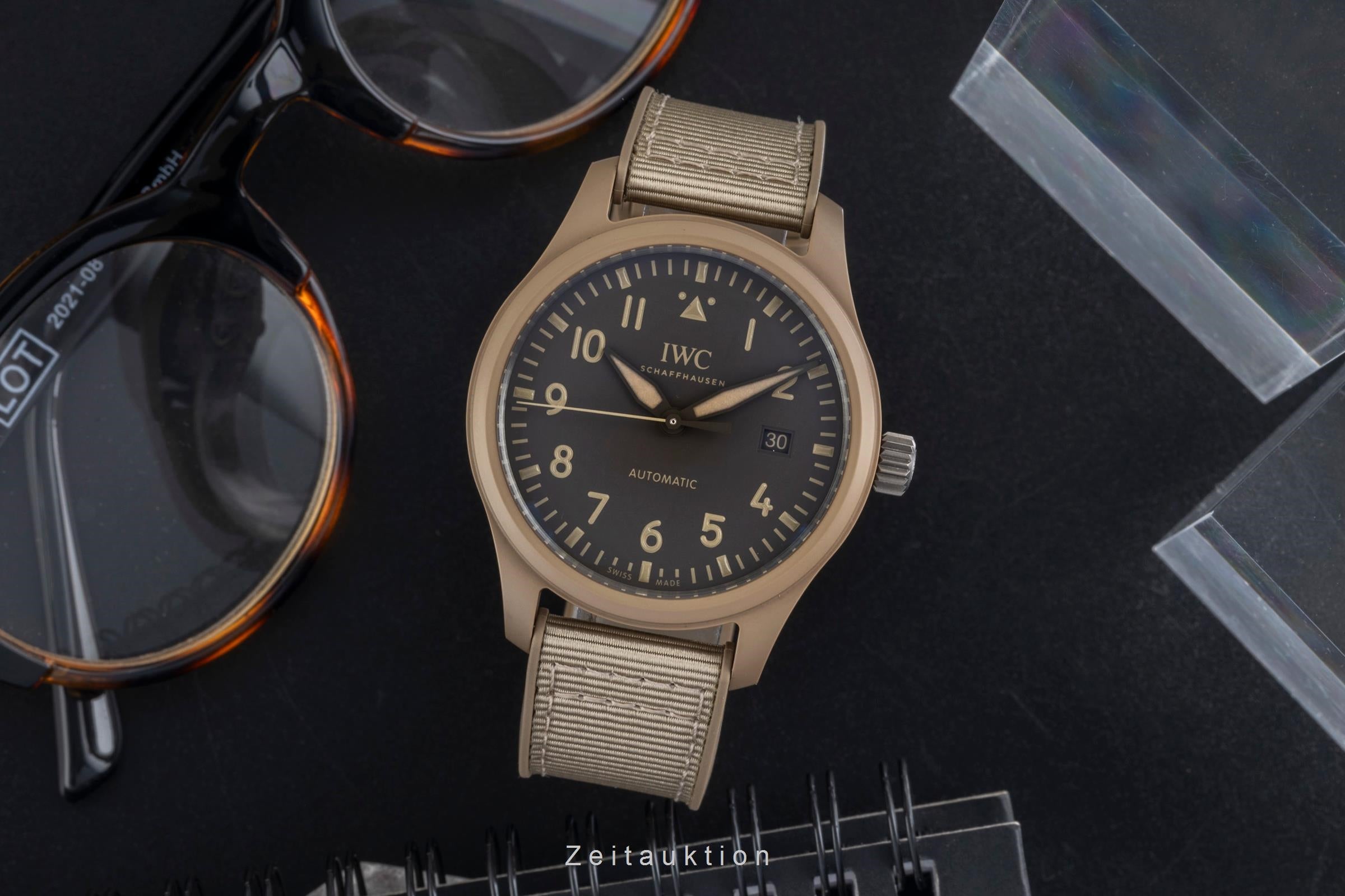 IWC Pilot ceramica / titanio automatismo orologio da uomo IW328106 LP: 9000EUR  [2604425]