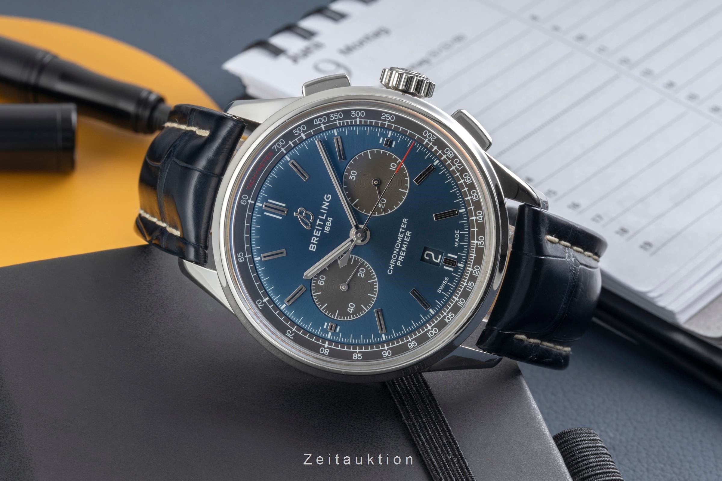 Breitling Premier chronograph steel automatic men's watch AB0118A61C1A1 LP: 9350EUR  [2604427]