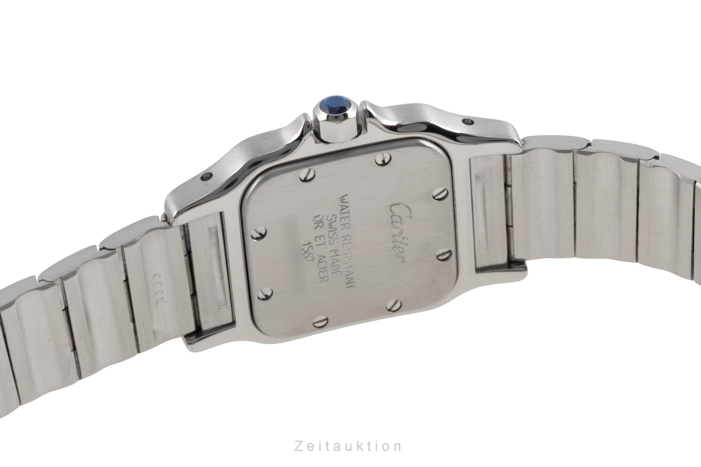 Cartier Santos Galbee Lady Stahl / Gold Saphirglas Ref. W20012C4  [2604428]