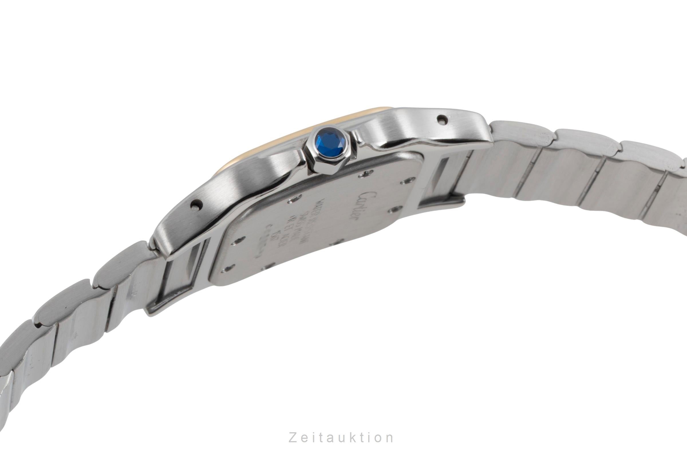 Cartier Santos Galbee Lady Stahl / Gold Saphirglas Ref. W20012C4  [2604428]