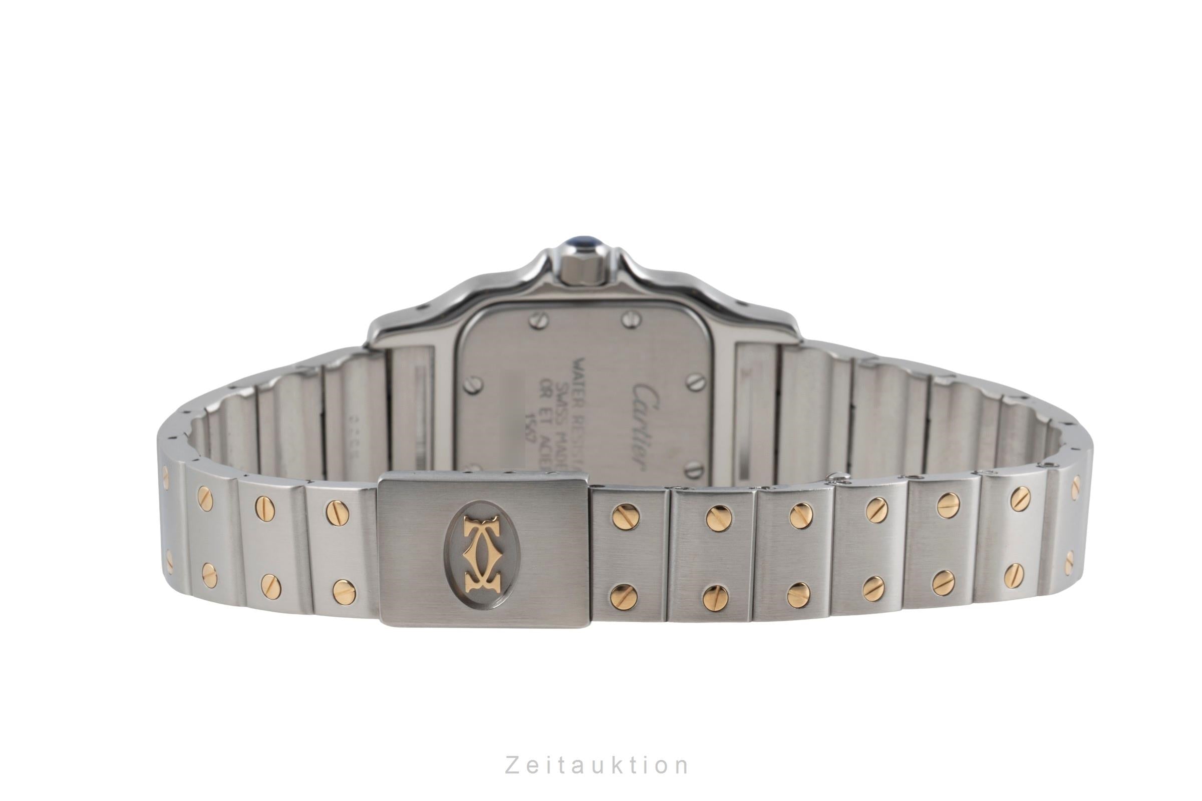 Cartier Santos Galbee Lady Stahl / Gold Saphirglas Ref. W20012C4  [2604428]