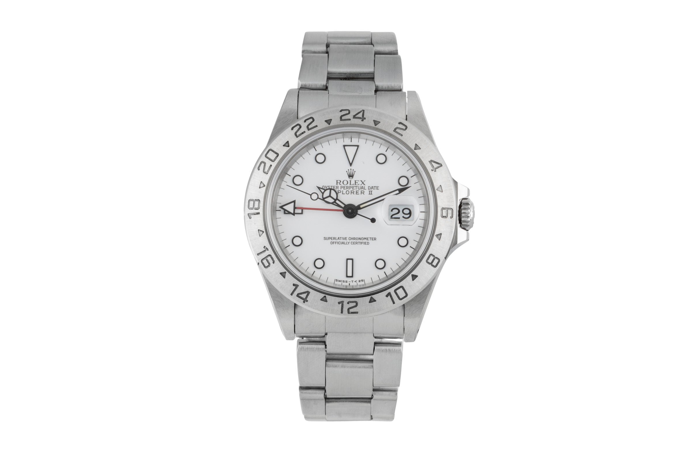 Rolex Explorer II Polar White Dial Stahl Automatik Herrenuhr Ref. 16570 W-Serie [2604430]