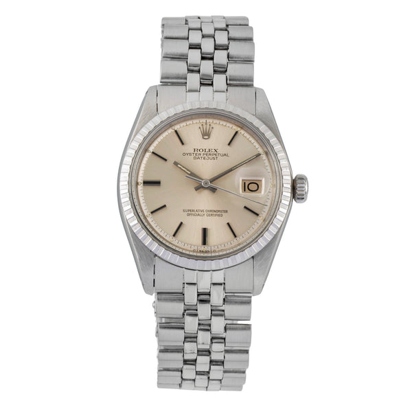 Rolex Datejust steel / white gold automatic men's watch 1603  [2604431]