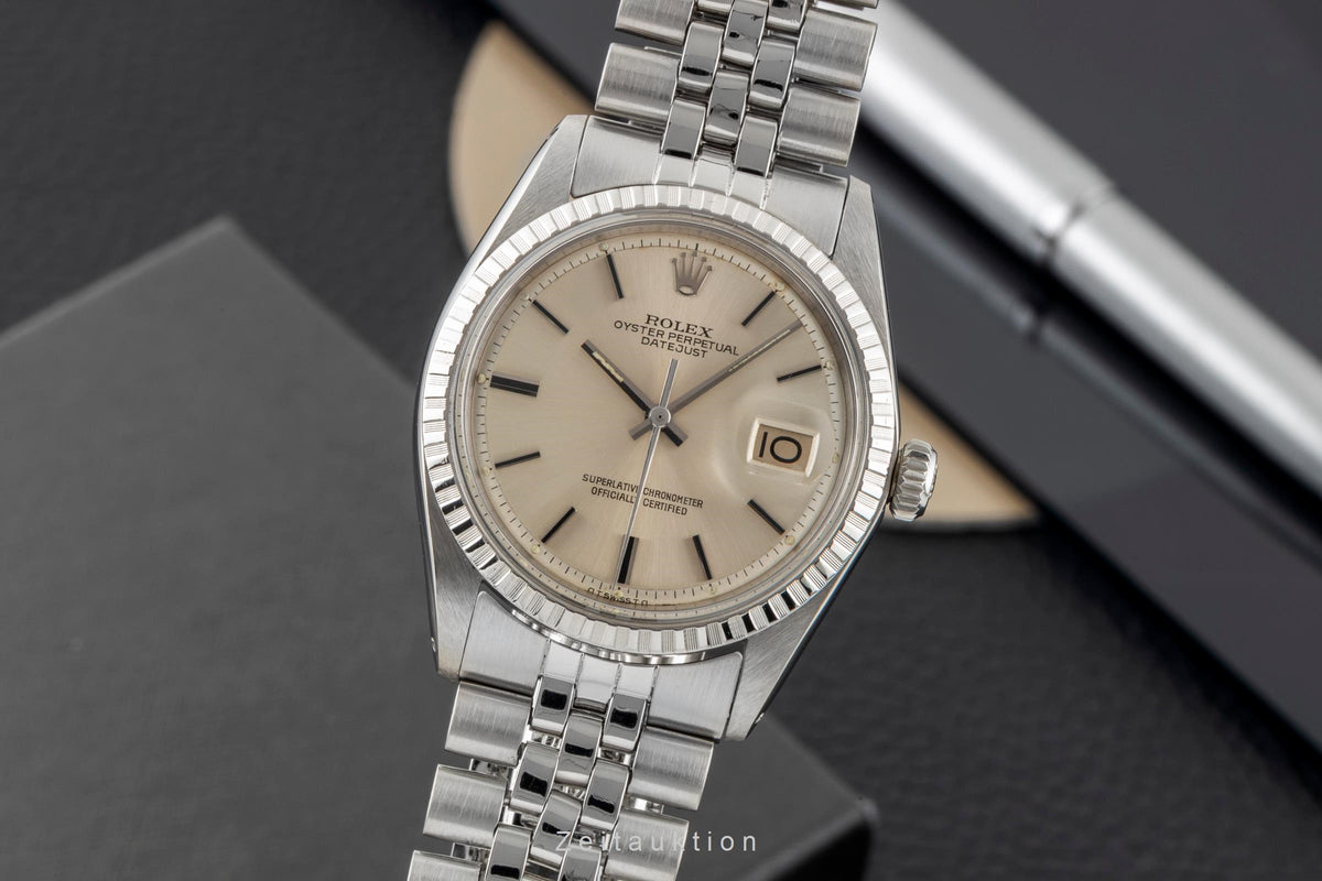 Rolex Datejust steel / white gold automatic men's watch 1603  [2604431]
