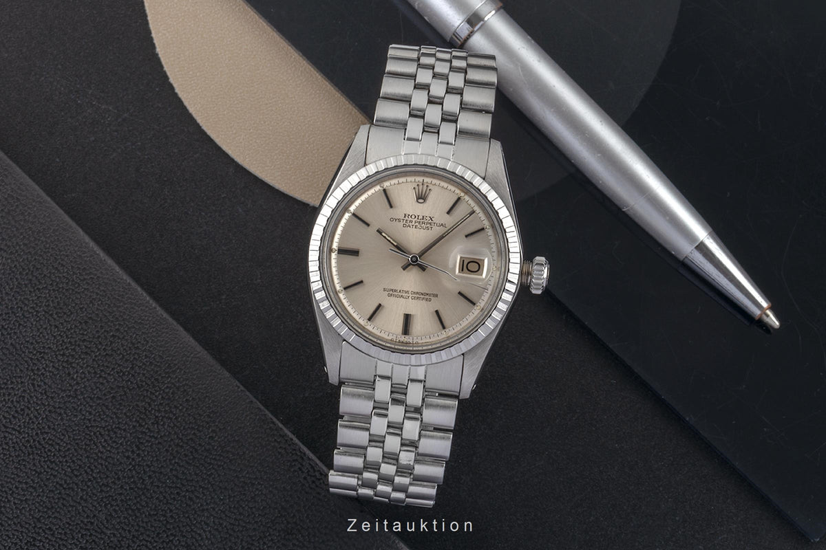 Rolex Datejust steel / white gold automatic men's watch 1603  [2604431]