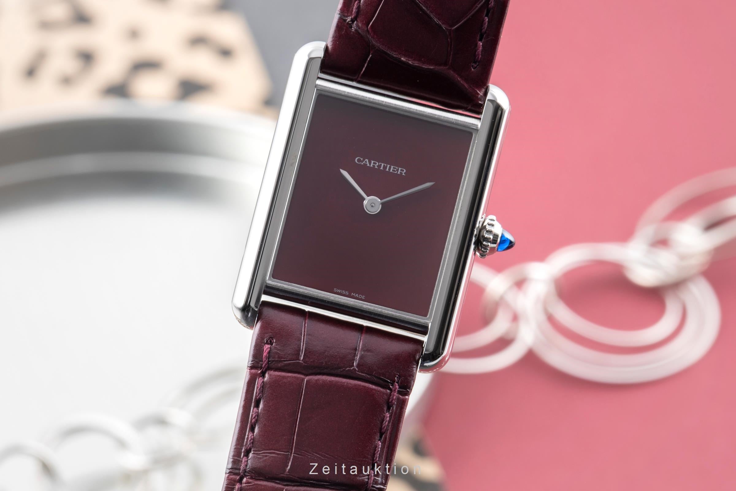 Cartier Tank steel quartz unisex WSTA0054 LP: 4000EUR  [2604434]