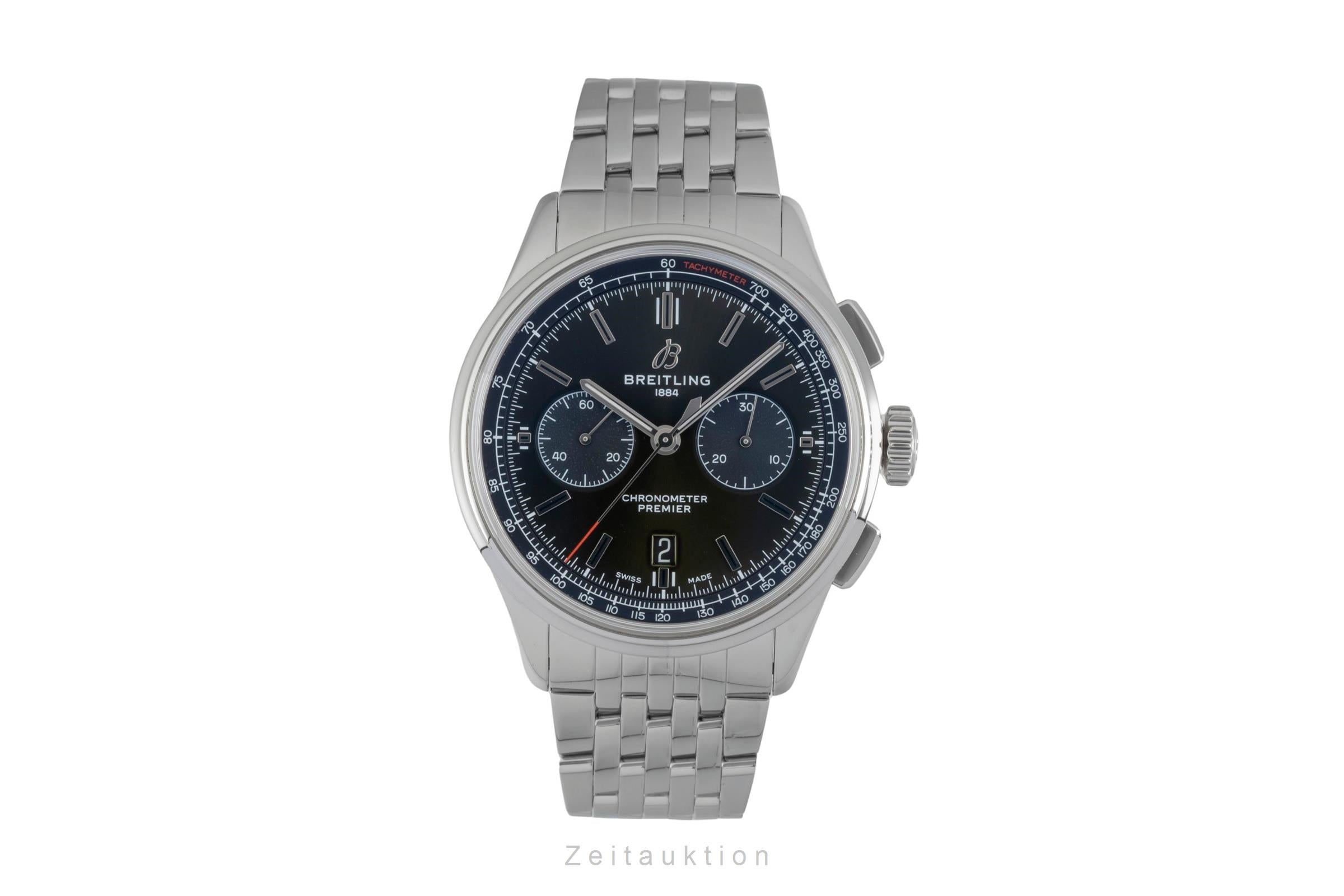 Breitling Premier chronograph steel automatic men's watch AB0118A11L1A1 LP: 9550EUR  [2604437]