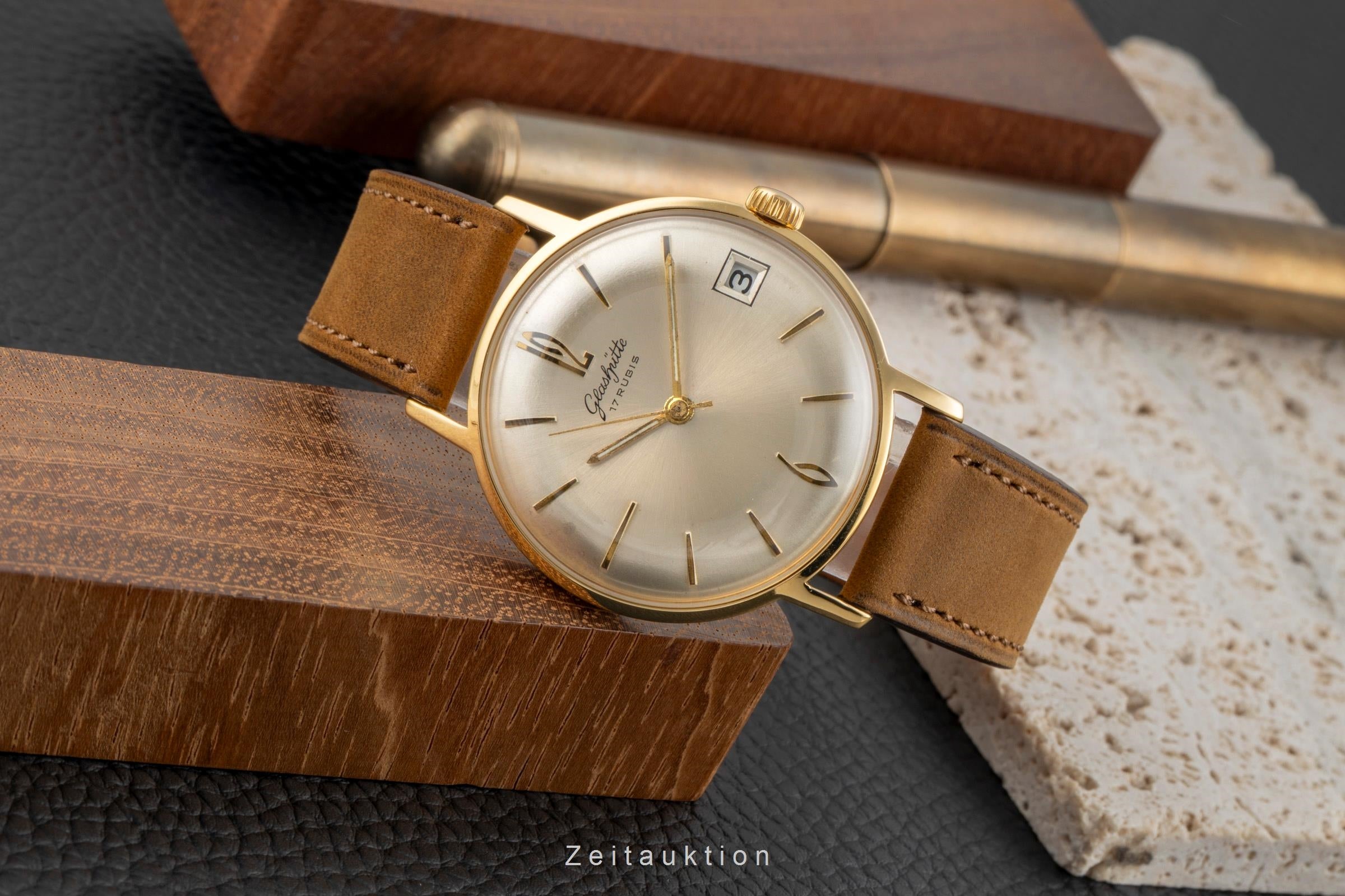 Glashütte gilt-brass manual winding men's watch Vintage  [2604438]